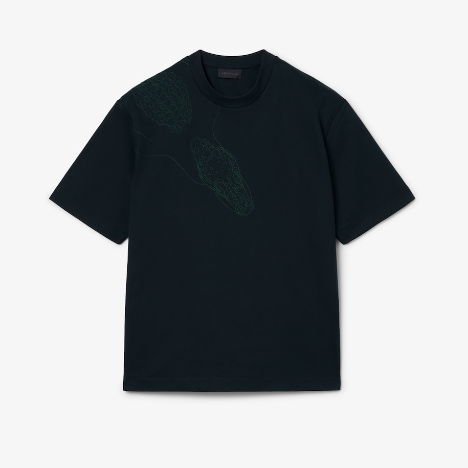 Runway Embroidered Crocodile T-shirt image number 3