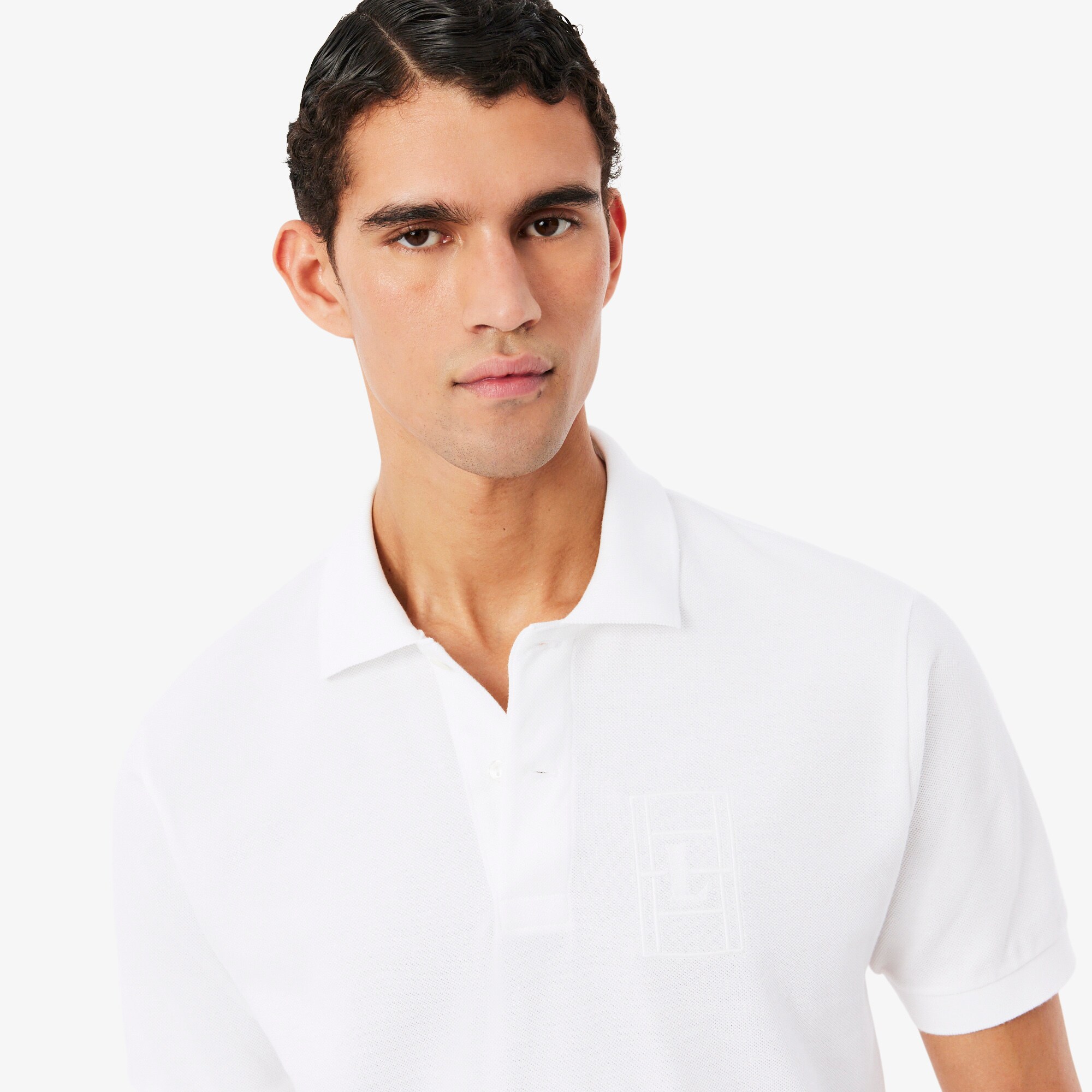Classic Fit Embroidery Detail Petit Piqu&eacute; Polo Shirt image number 1