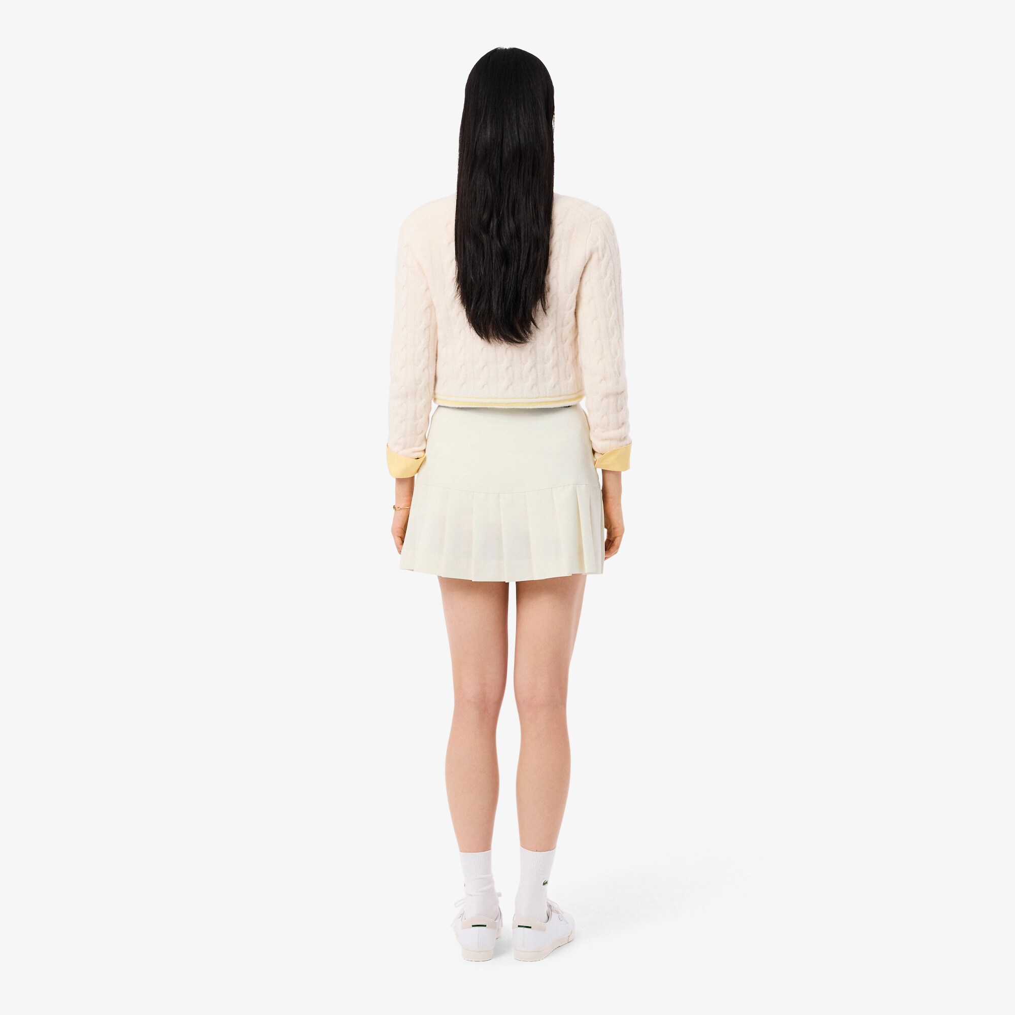 Short Pleated Wool Blend Skirt image number 2