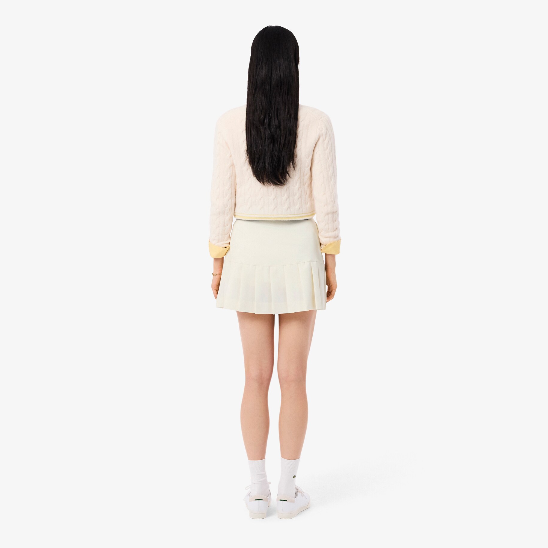 Short Pleated Wool Blend Skirt image number 2