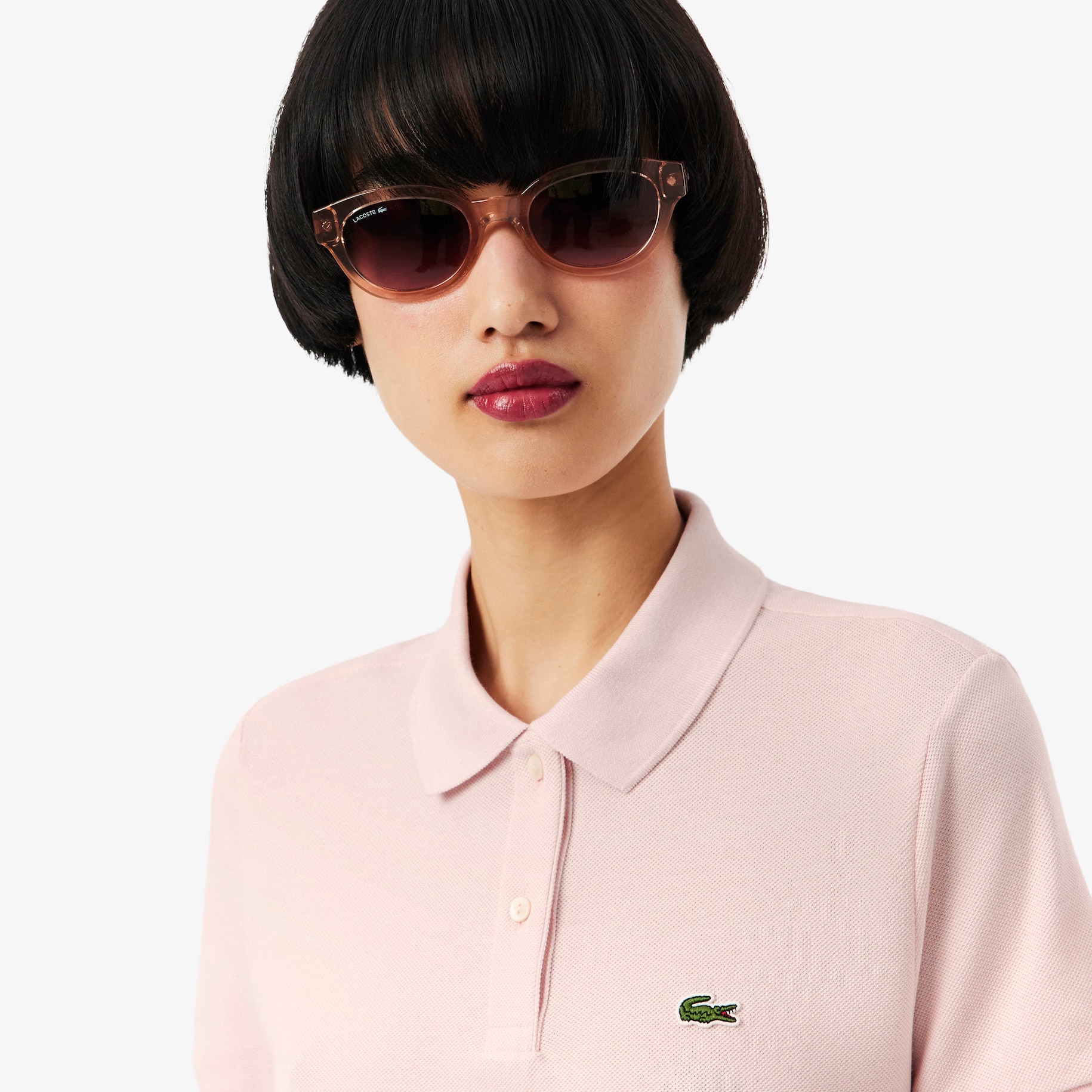 Women's Lacoste Regular Fit Soft Cotton Petit Piqué Polo Shirt image number 1