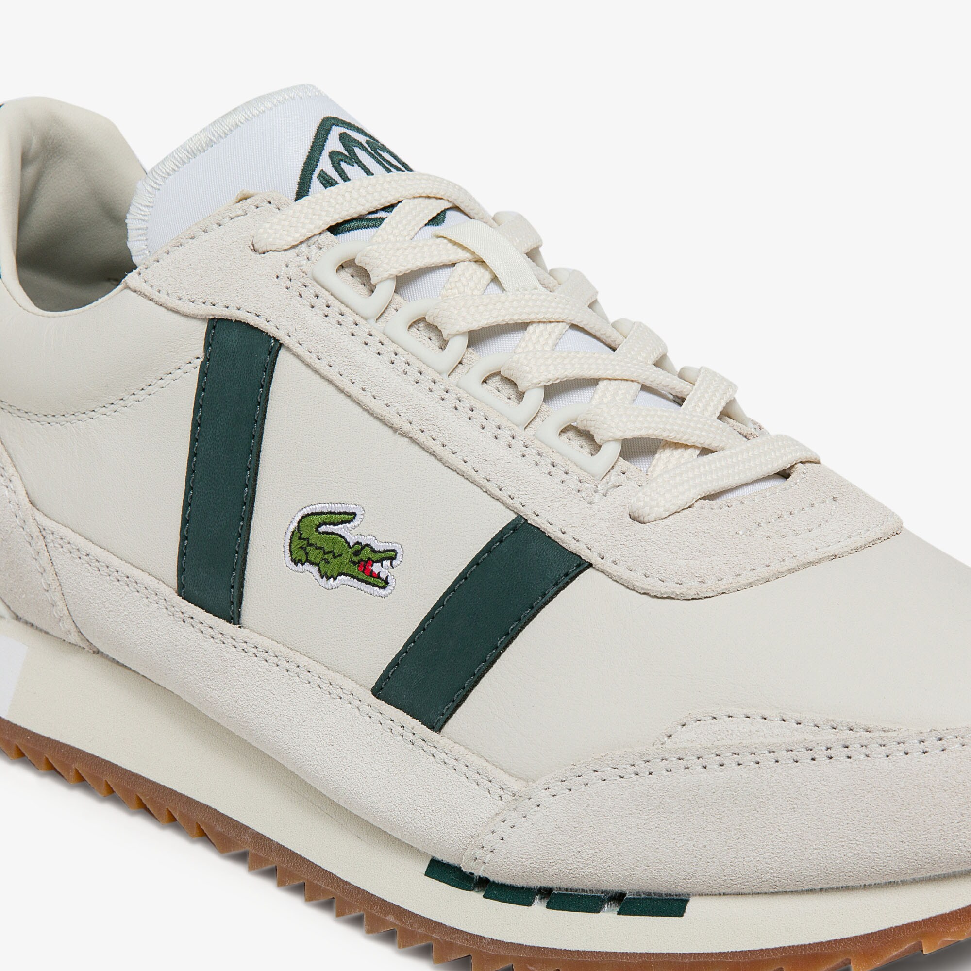 retro leather trainers