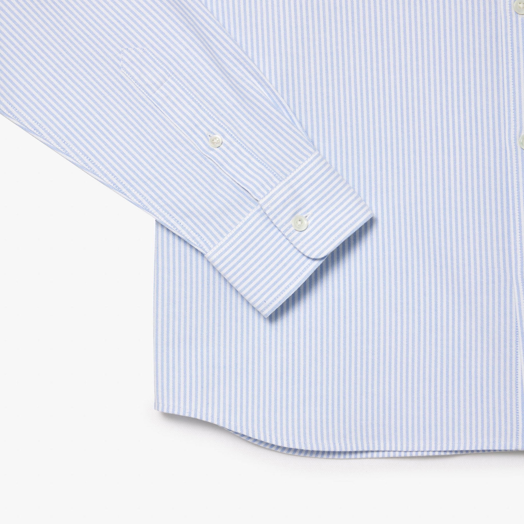 Striped Oxford Cotton Shirt with Pocket image number 5