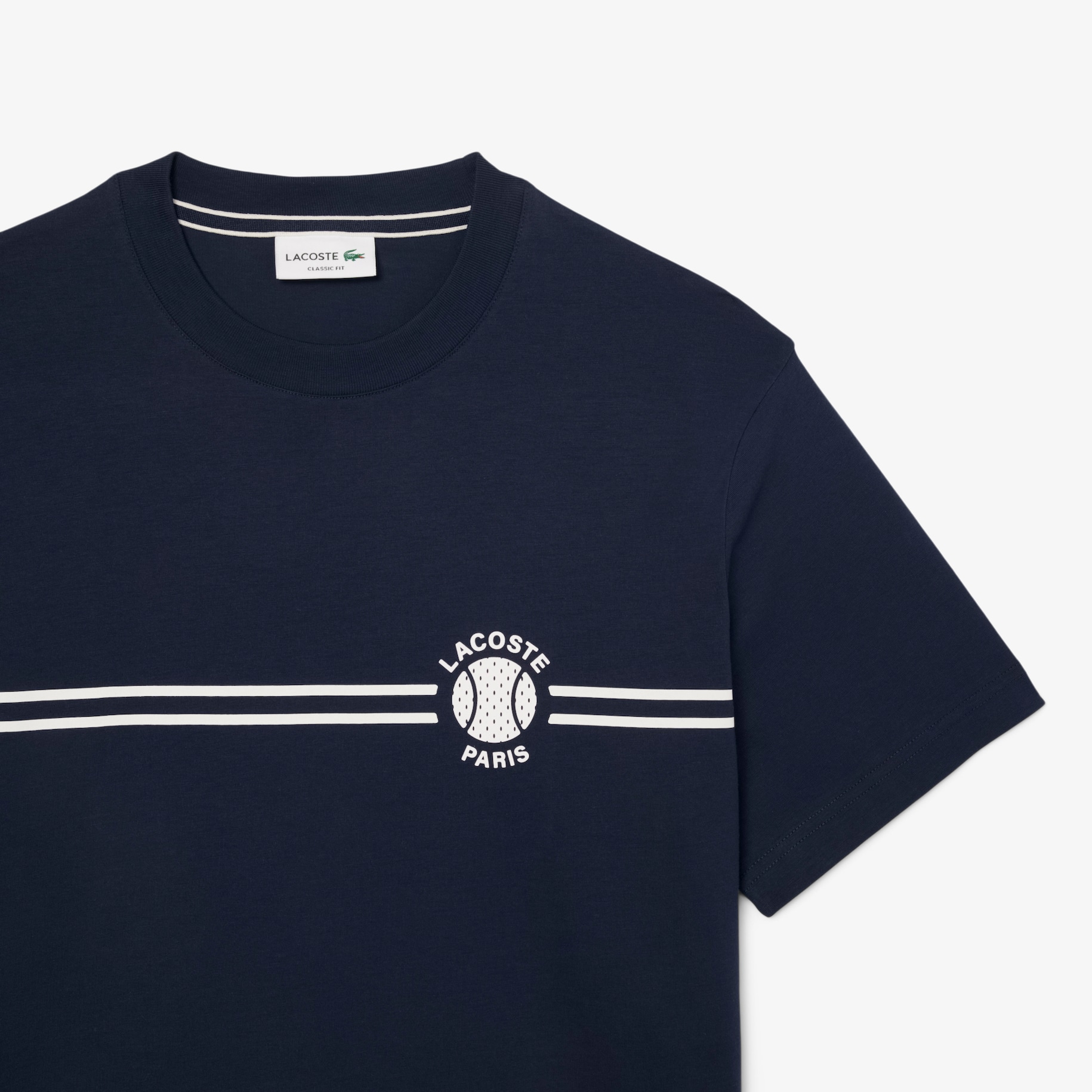 Printed Embroidered Cotton Jersey T-shirt image number 4