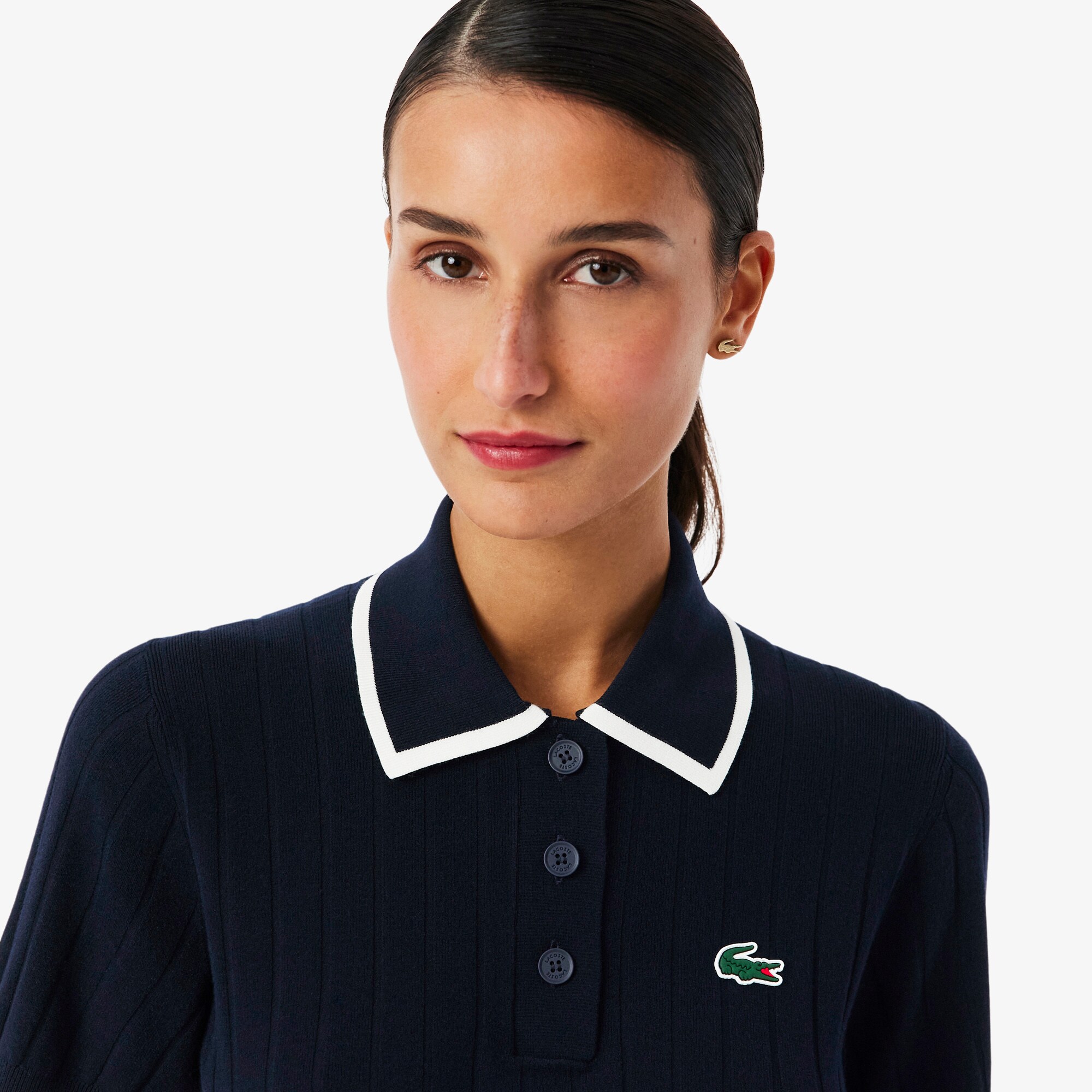 Short Sleeved Polo Collar Golf Sweater image number 1