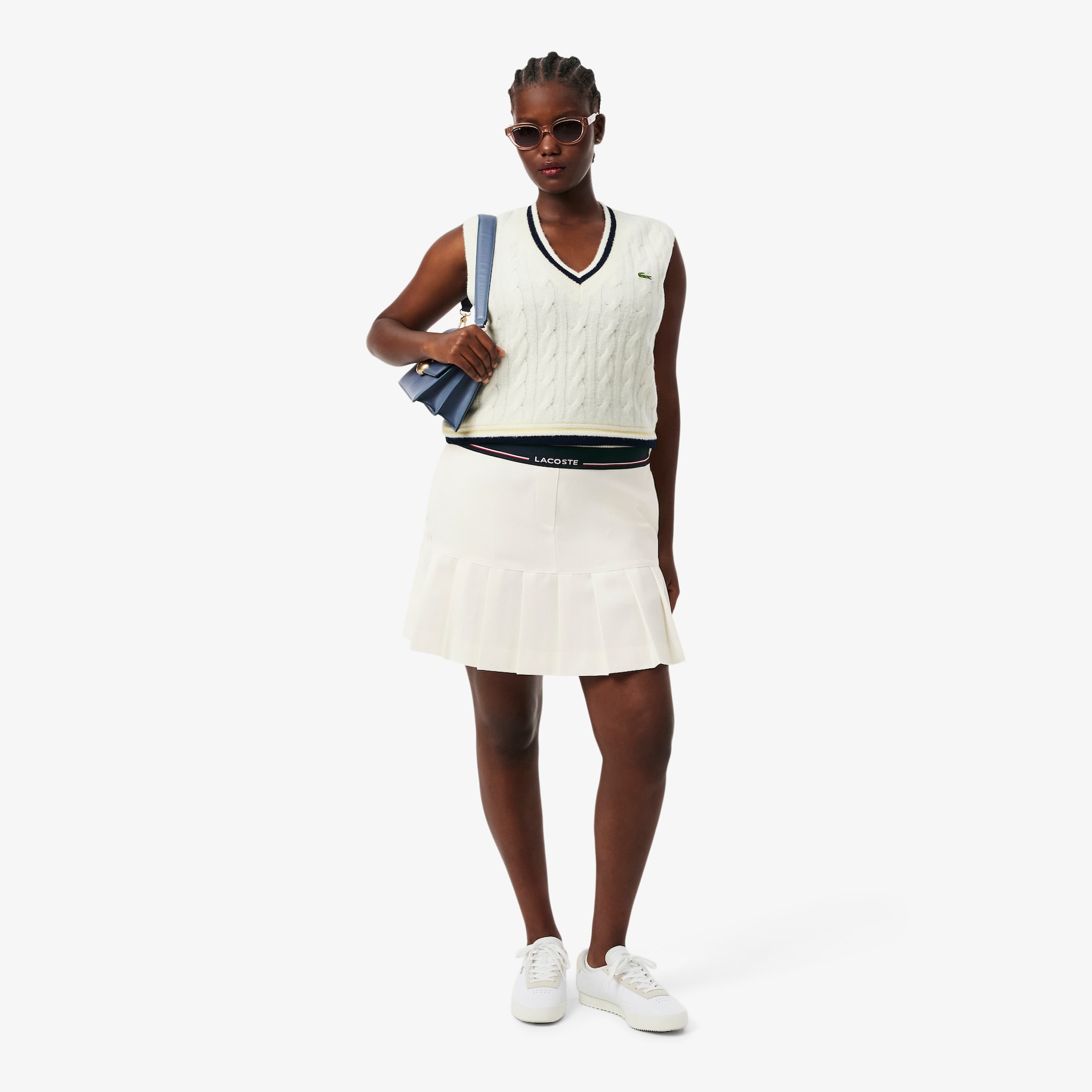 Short Pleated Wool Blend Skirt image number 7