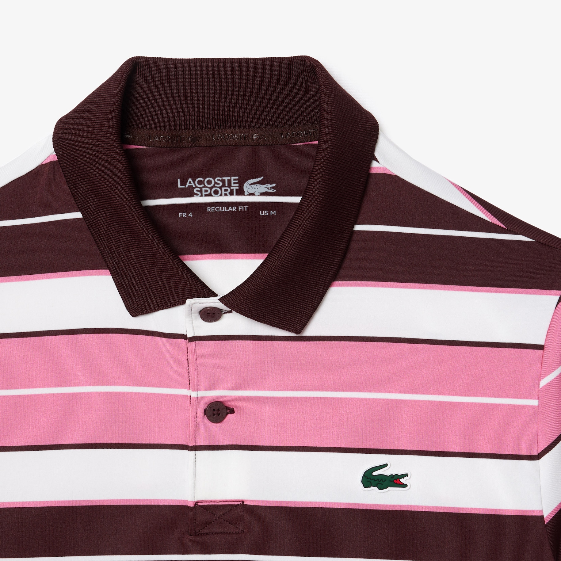 Ultra-Dry Anti-UV Striped Golf Polo Shirt image number 4