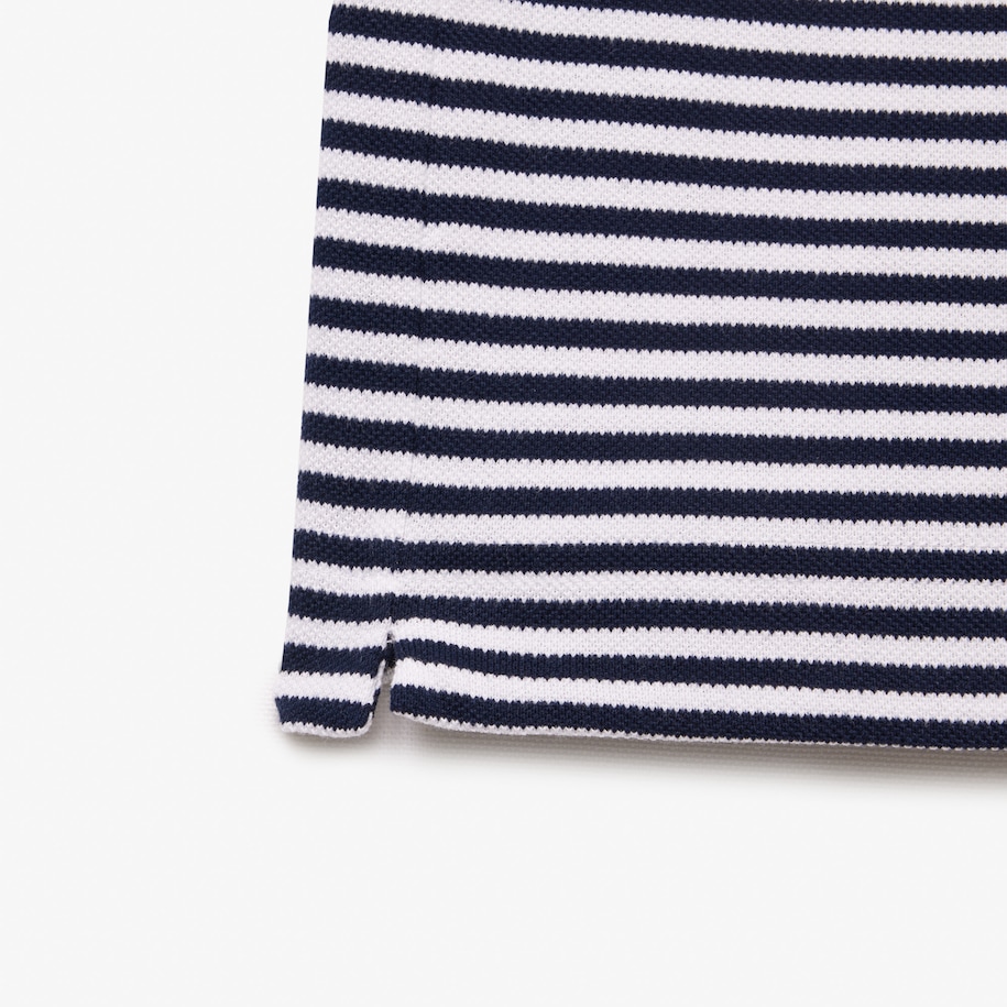 Classic Fit L.12.12 Striped Petit Piqué Polo Shirt image number 5