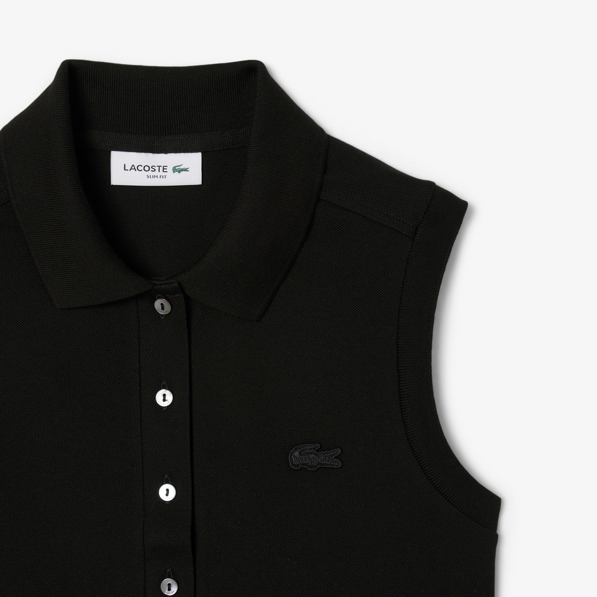 Slim Fit L.12.D Sleeveless Stretch Polo Shirt image number 4