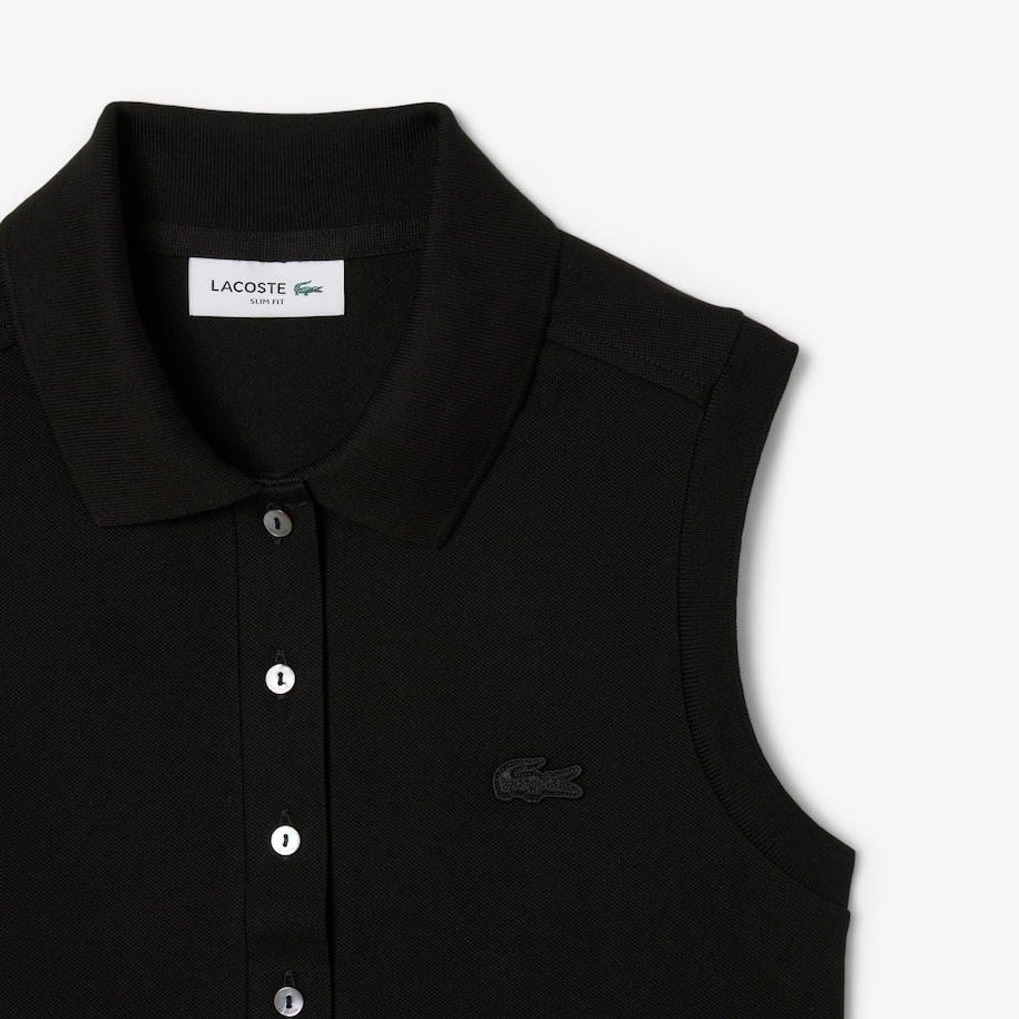 Slim Fit L.12.D Sleeveless Stretch Polo Shirt image number 4