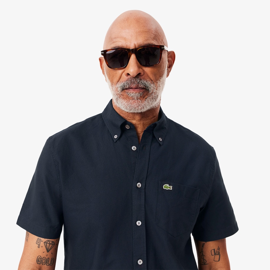 Regular Fit Short Sleeved Oxford Shirt image number 1
