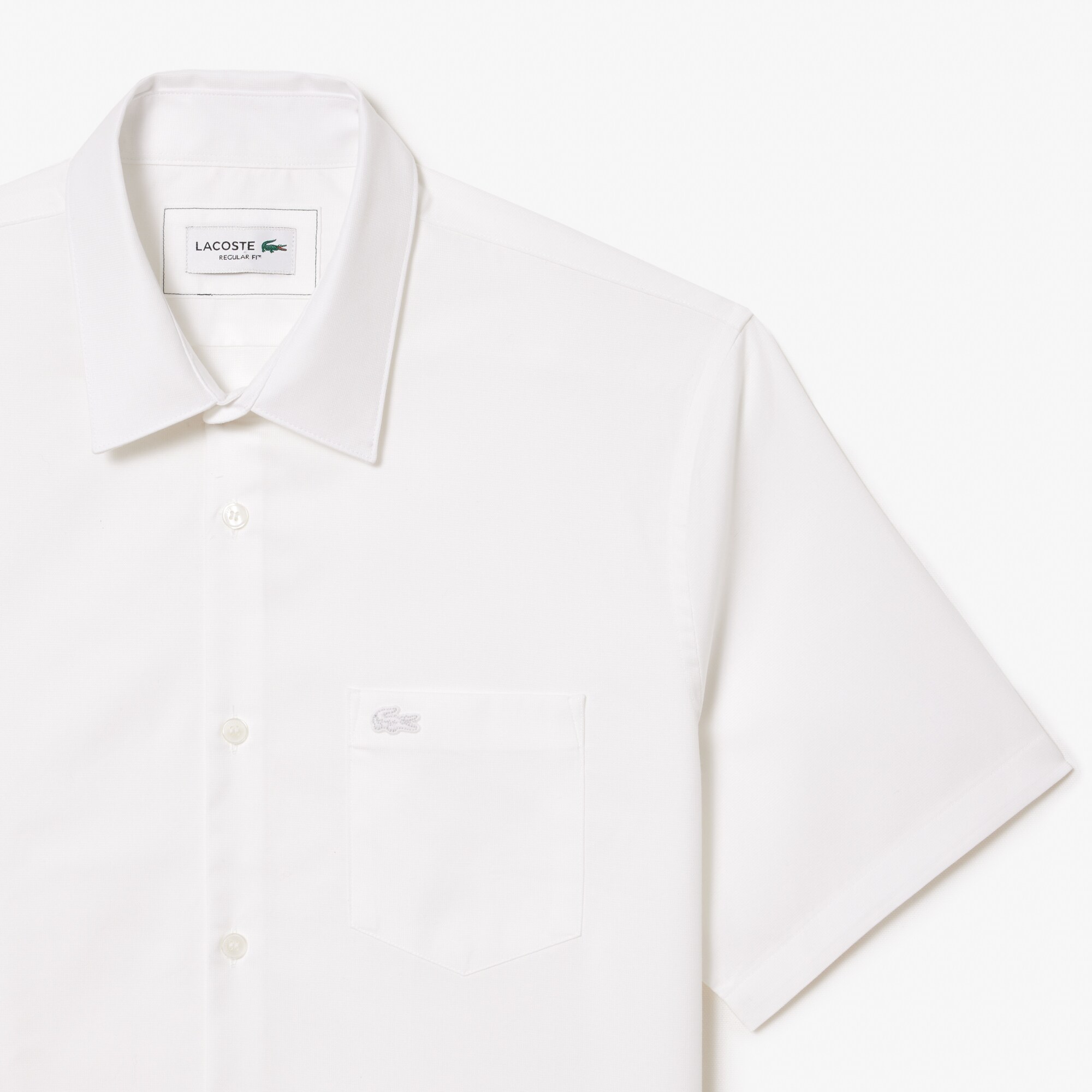 Men's Regular Fit Solid Cotton Shirt image number 5