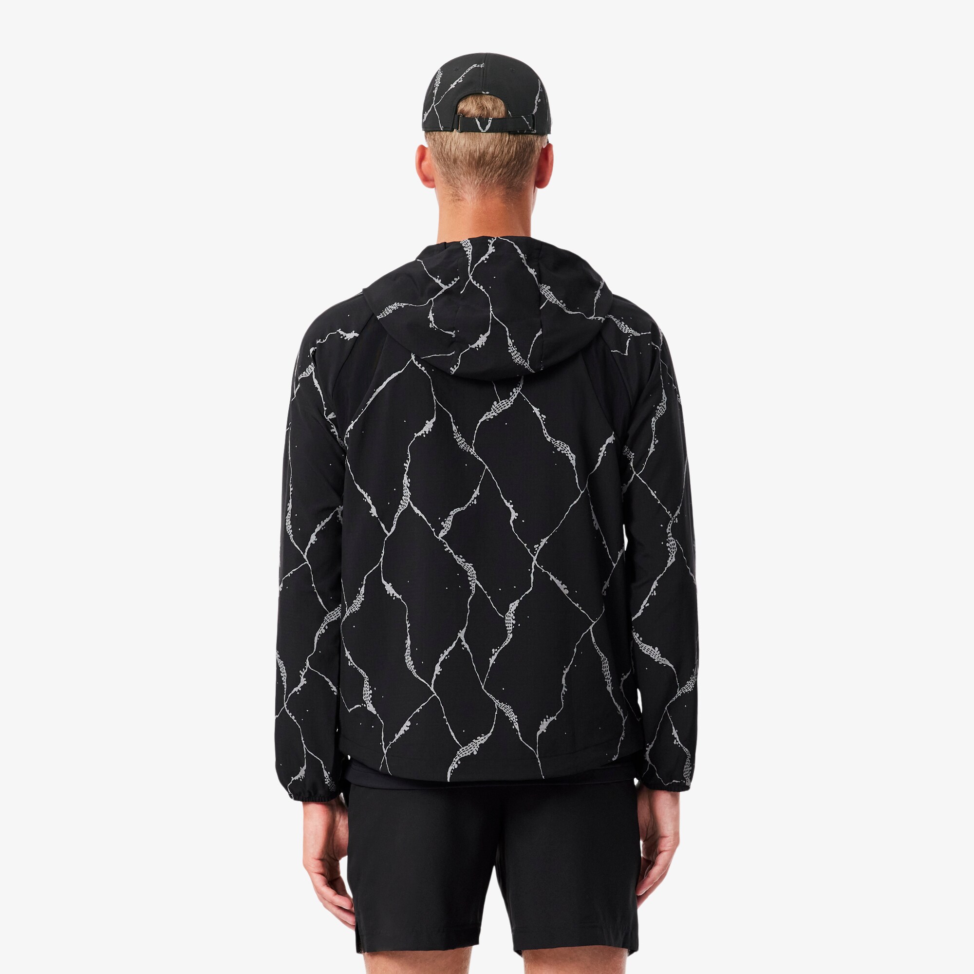 Reflective Crocodile Print Tennis Jacket image number 2