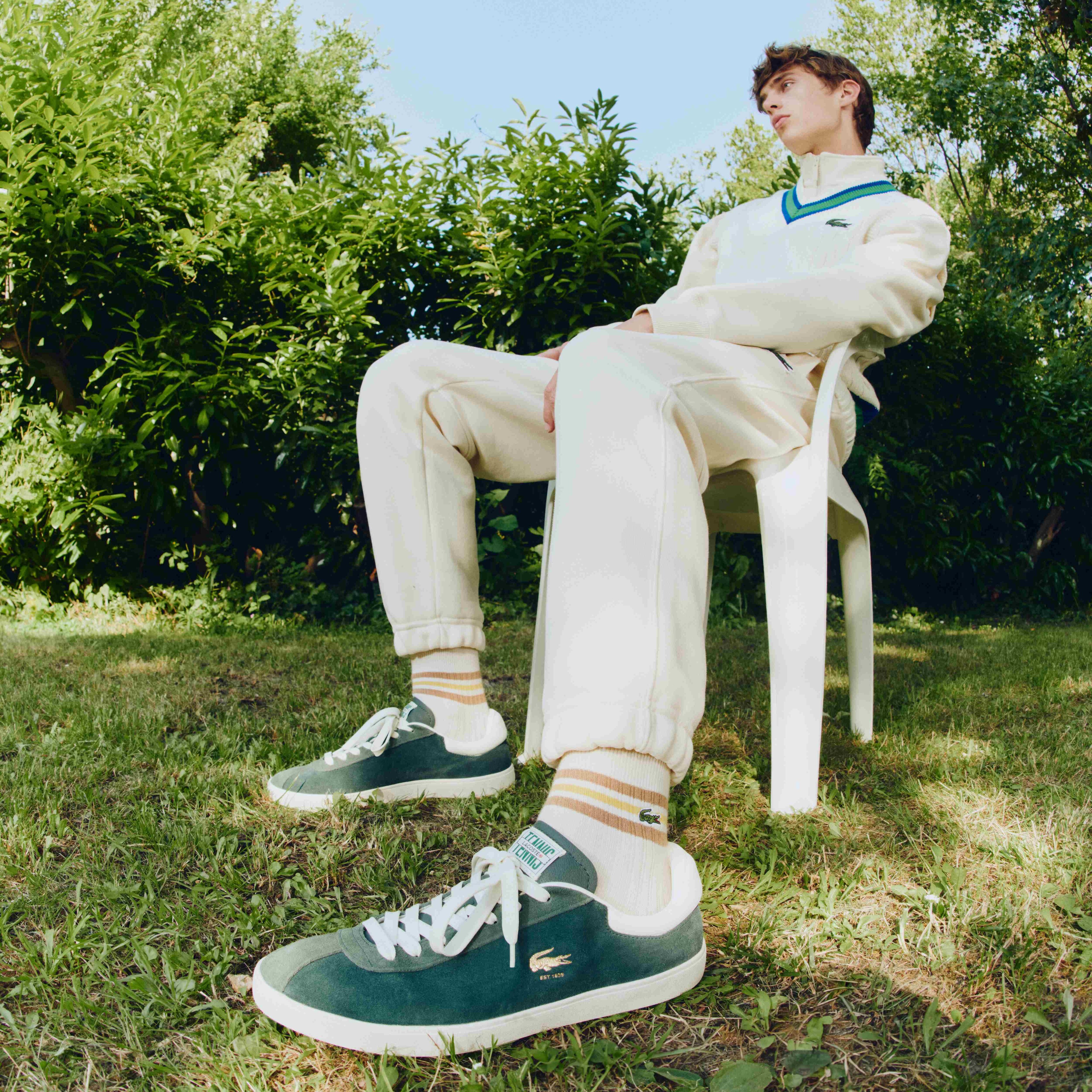 Men's Baseshot Premium Suede Trainers image number 7