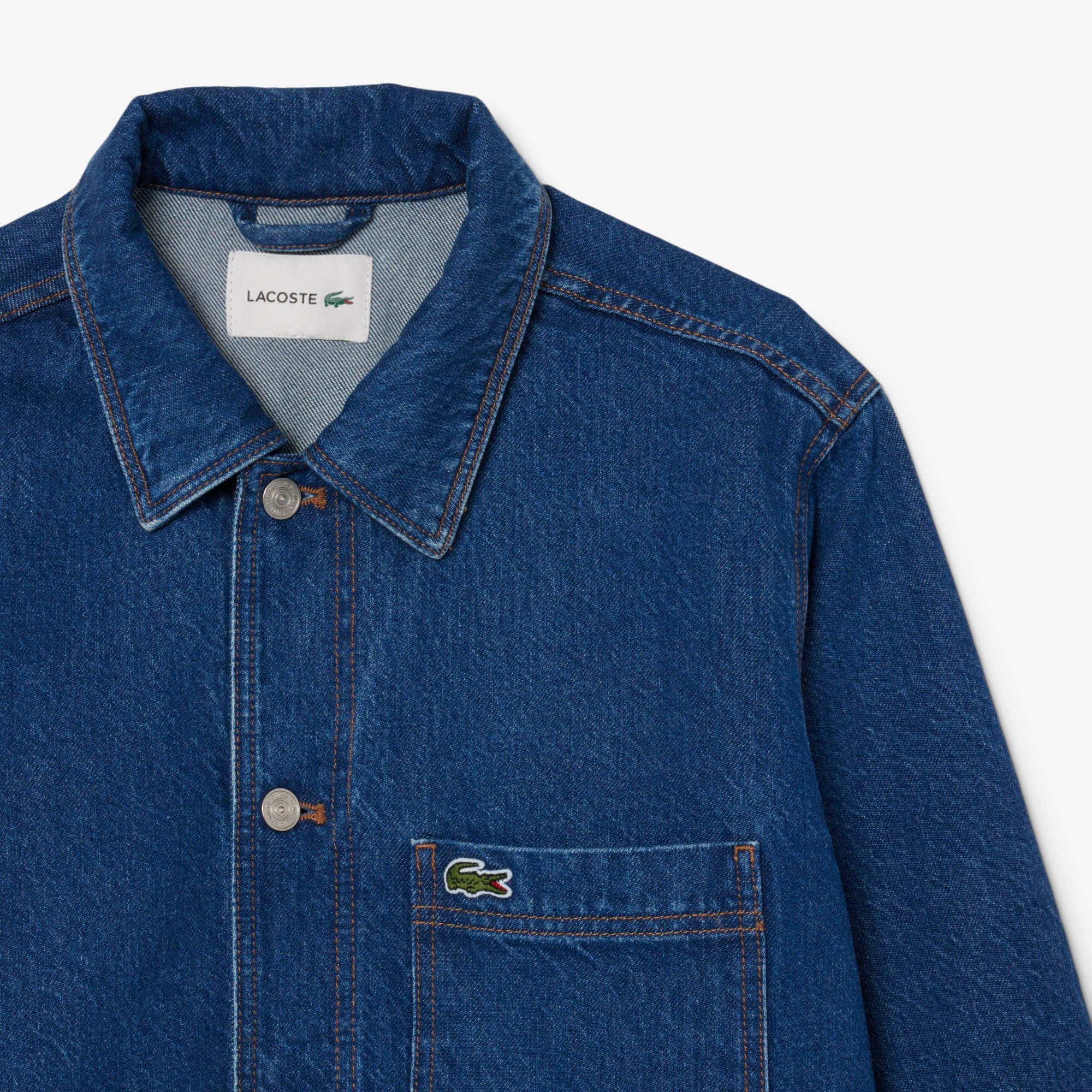 Oversized Cotton Denim Overshirt image number 4