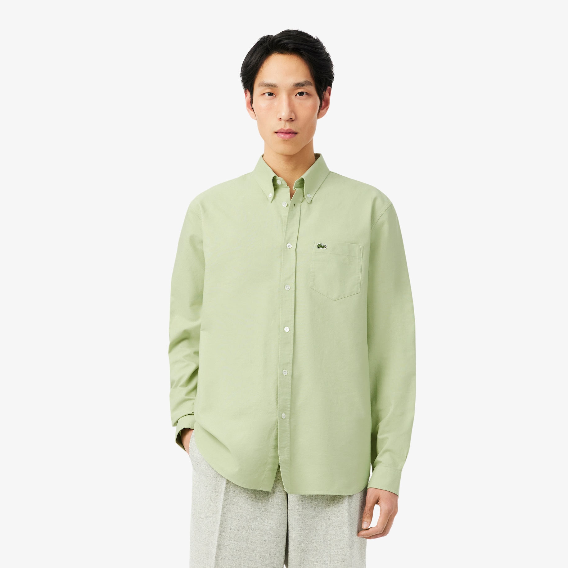 Regular Fit Short Sleeved Oxford Shirt image number 0