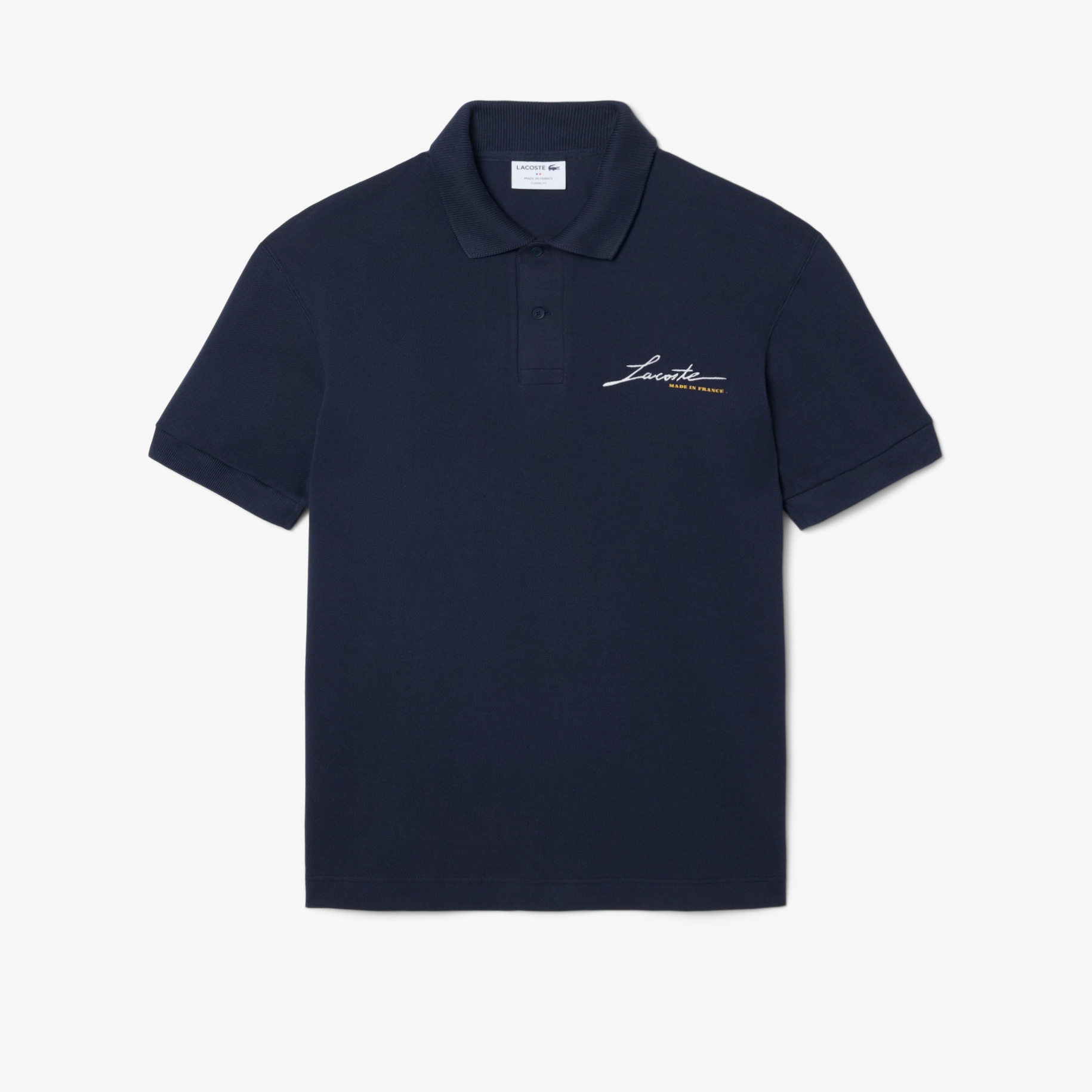 Classic Fit French Made Piqu&eacute; Polo Shirt image number 3
