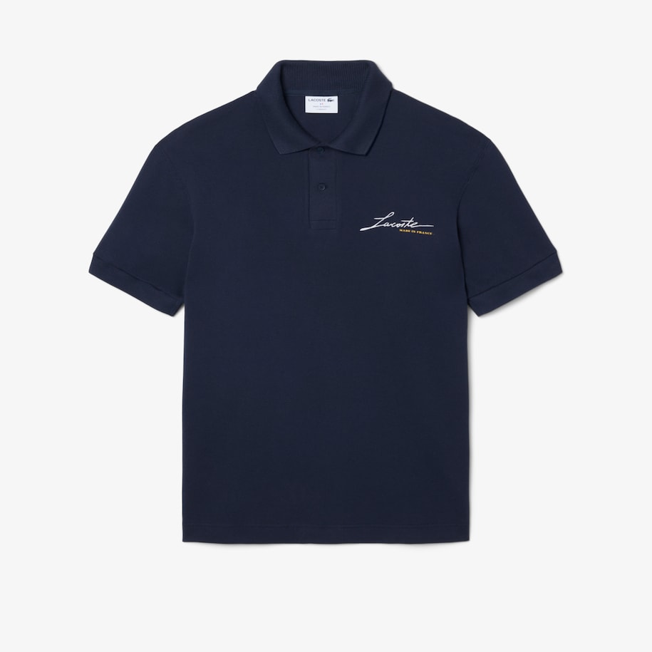 Classic Fit French Made Piqu&eacute; Polo Shirt image number 3