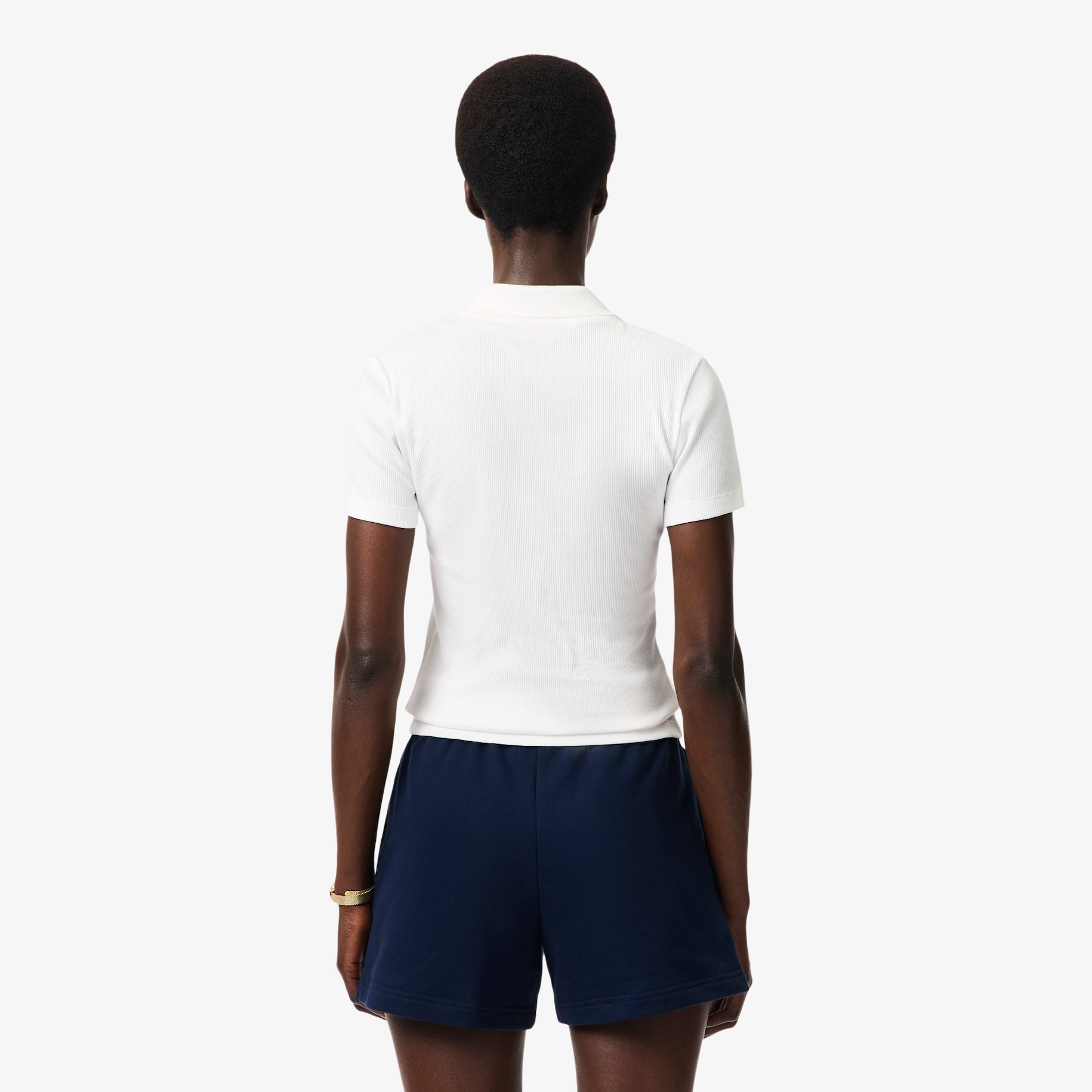 Slim Fit L.12.D Ribbed Cotton Polo Shirt image number 2