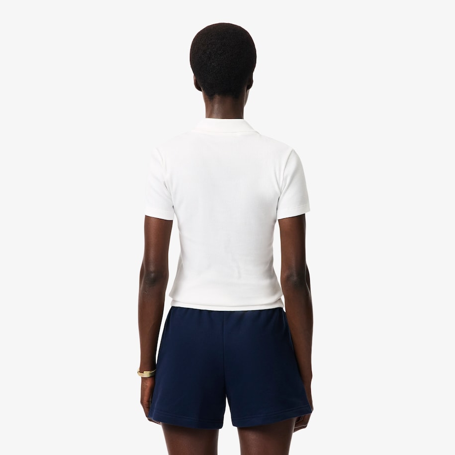 Slim Fit L.12.D Ribbed Cotton Polo Shirt image number 2