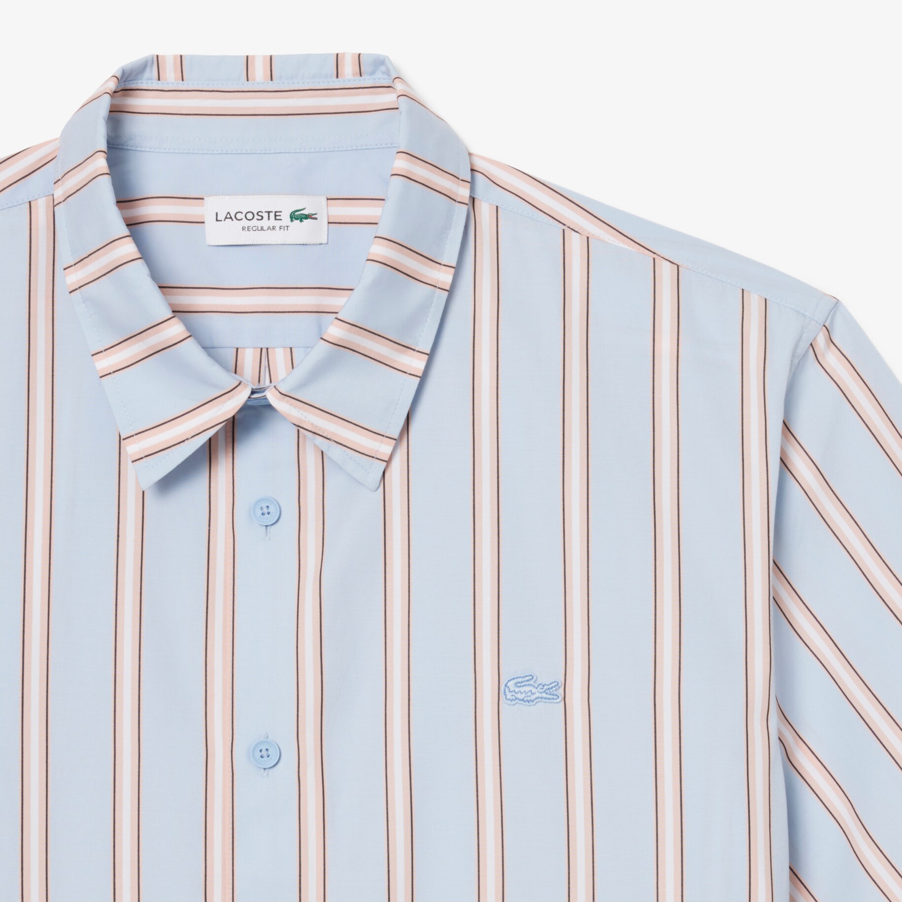 Regular Fit Striped Poplin Shirt image number 1