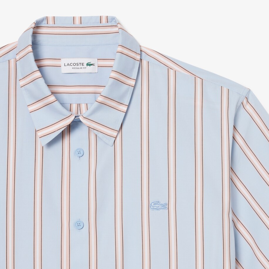 Regular Fit Striped Poplin Shirt image number 1