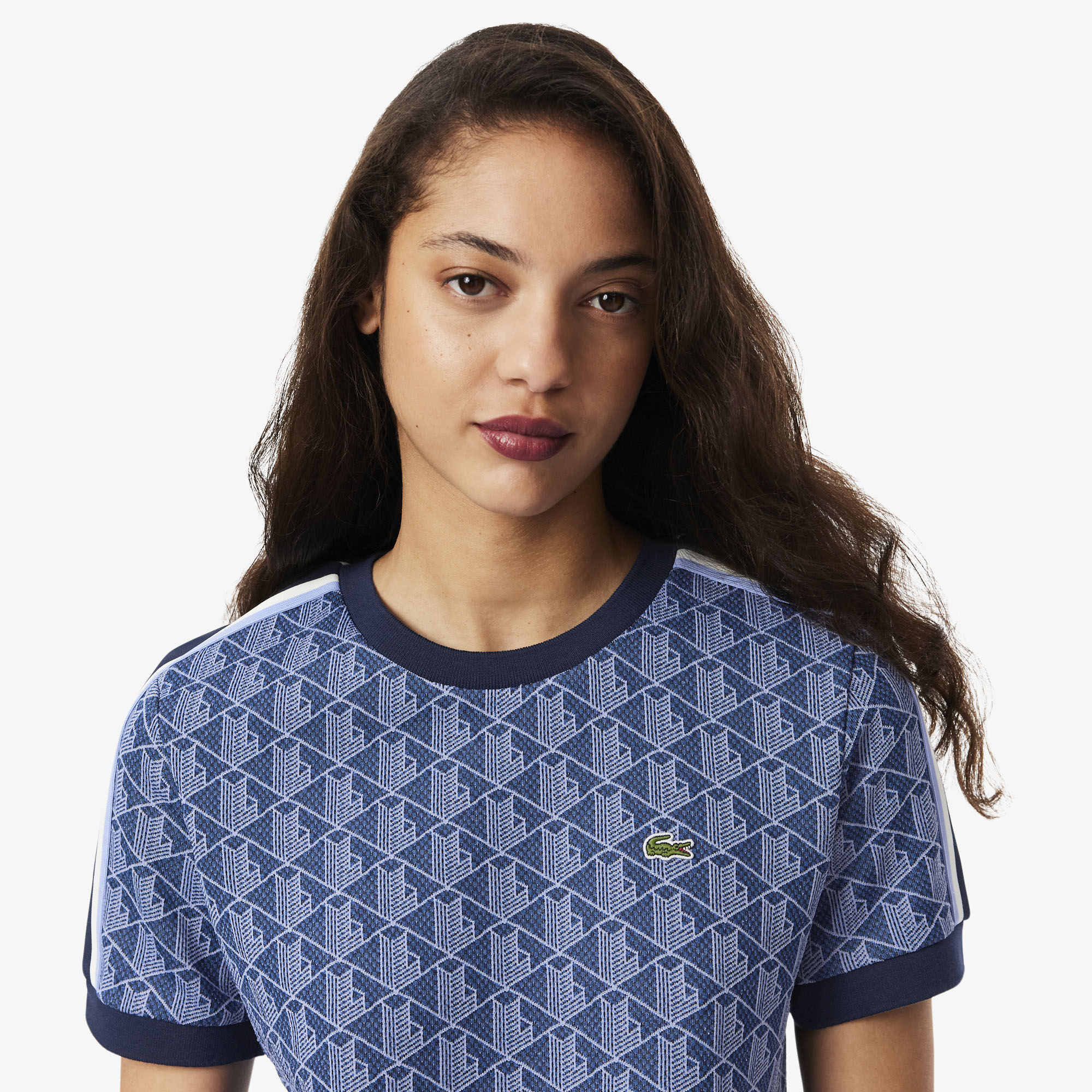 Slim Fit Monogram Jacquard T-shirt image number 1
