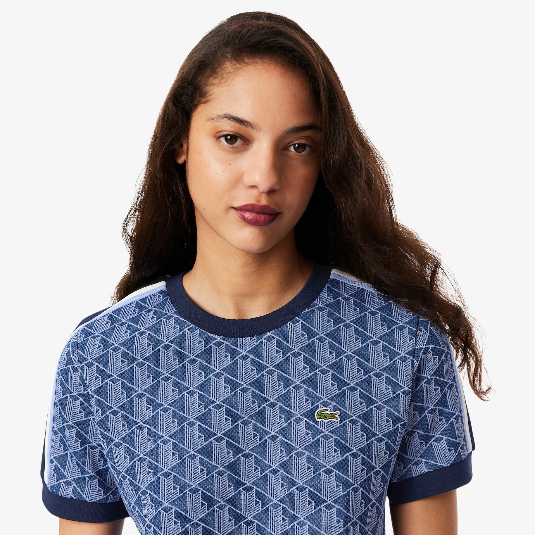Slim Fit Monogram Jacquard T-shirt image number 1