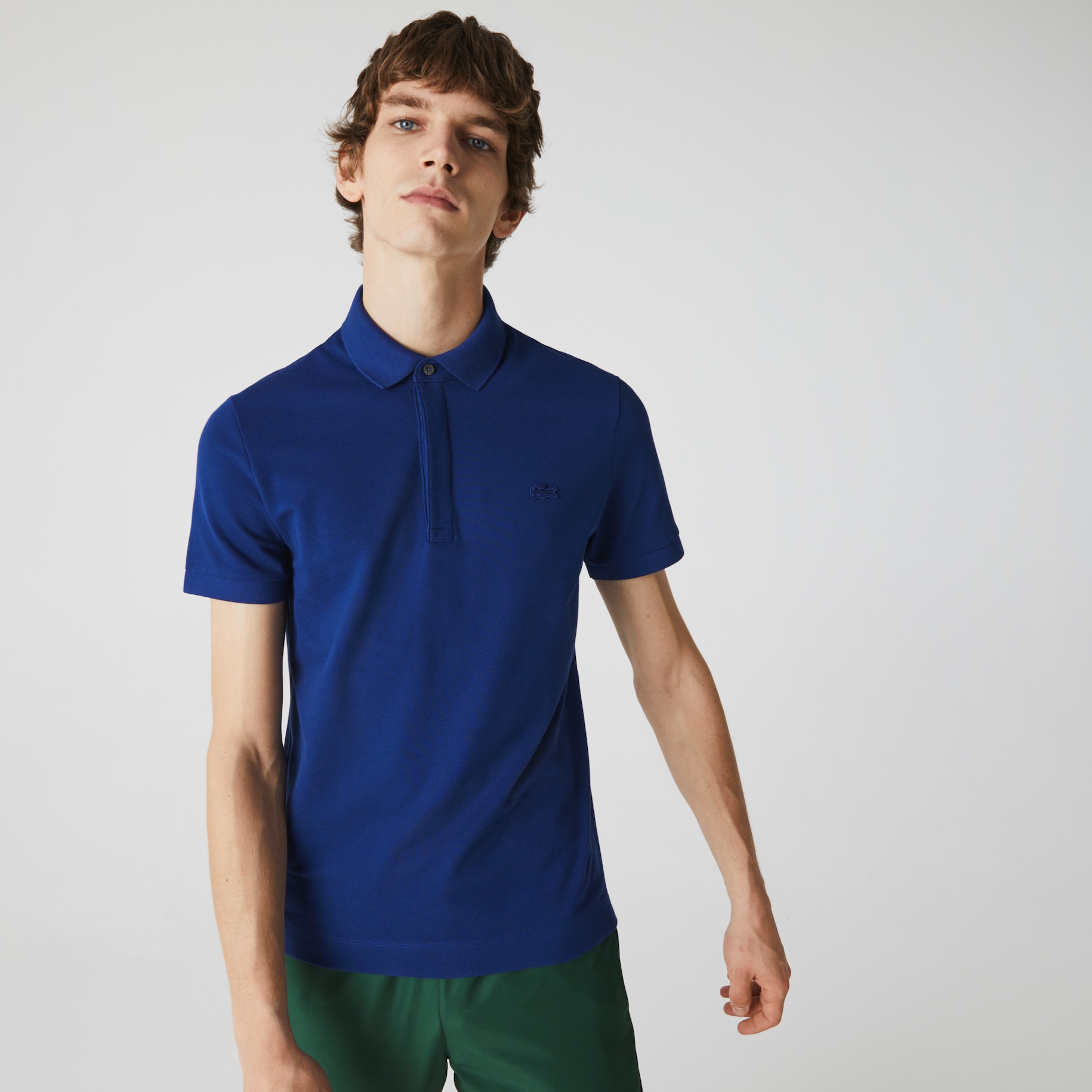 Regular Fit Paris Stretch Piqu&eacute; Polo Shirt image number 3