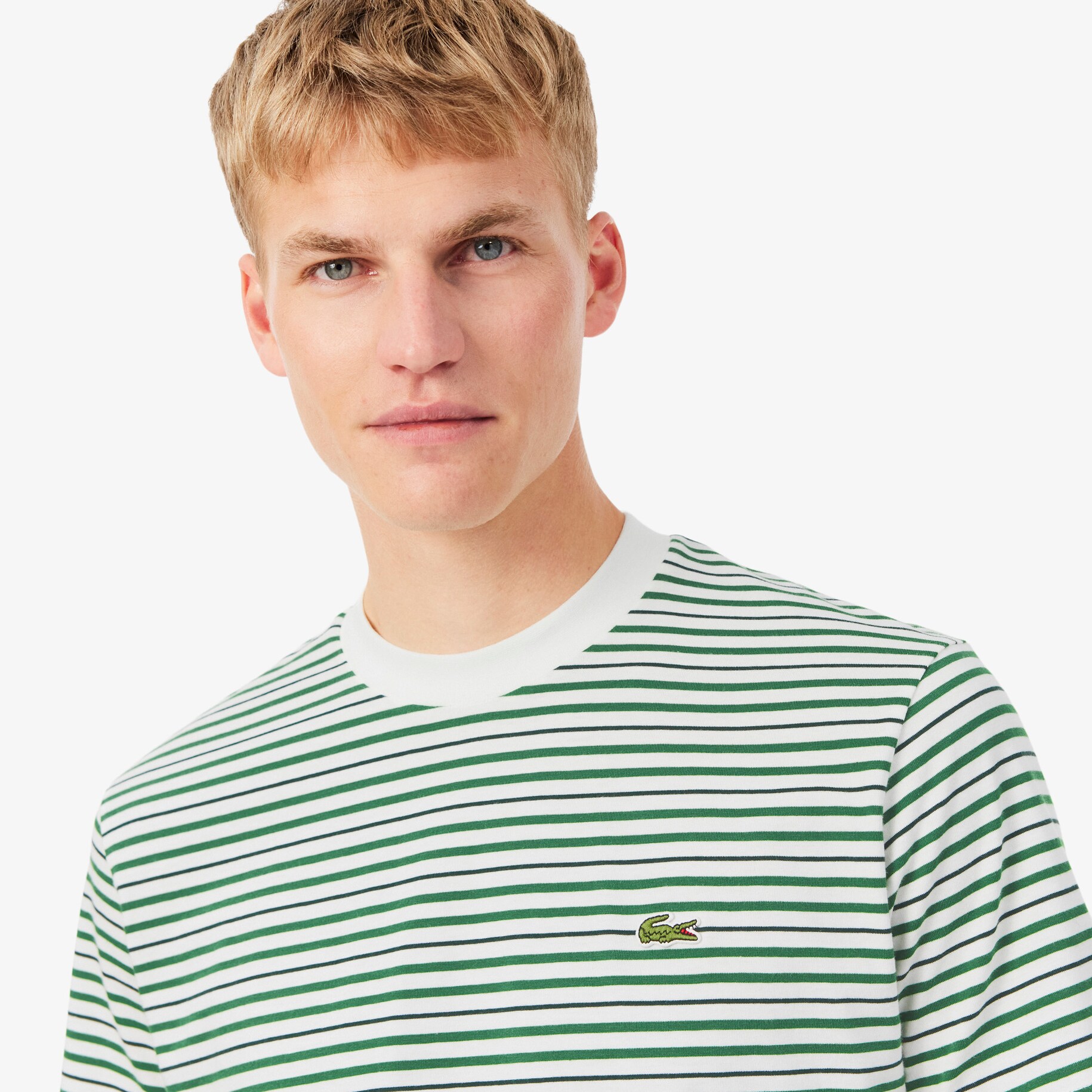 Striped Cotton T-shirt image number 1
