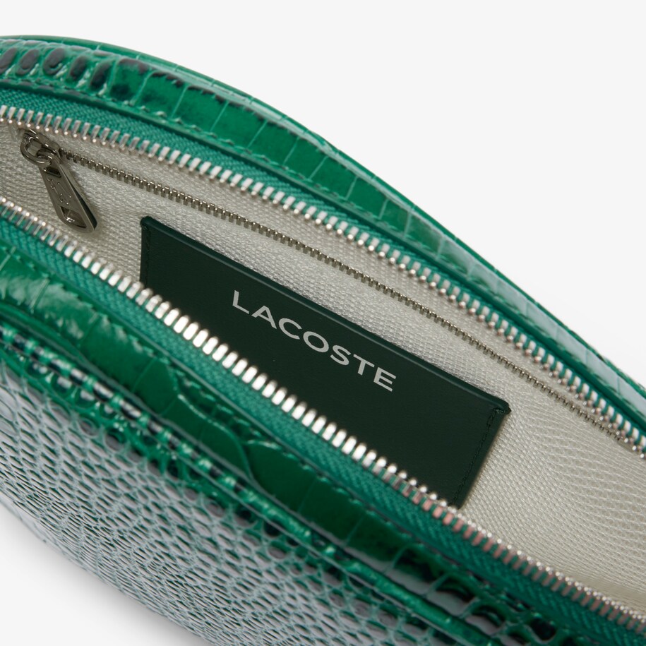 Runway Embossed Leather Hobo Racket Bag image number 3