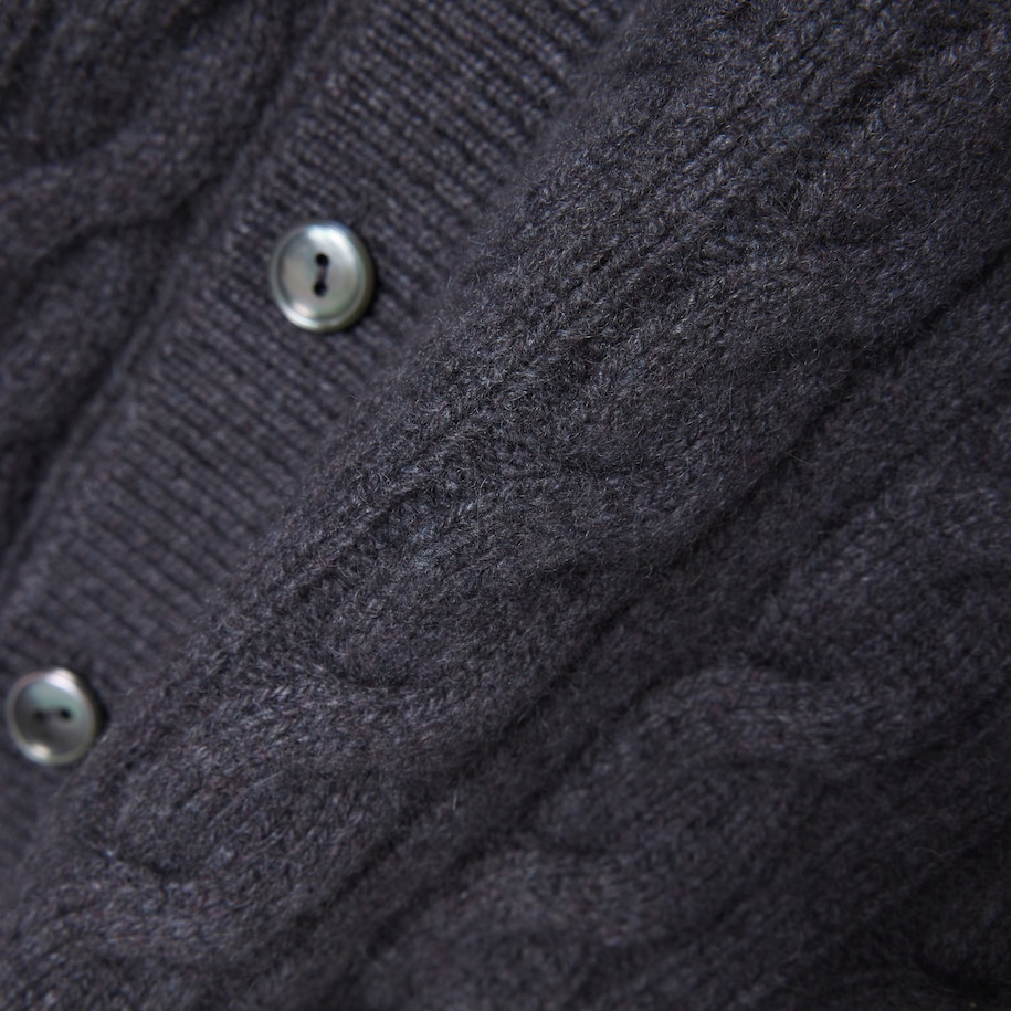 Runway Cashmere Cable Knit Cardigan image number 6