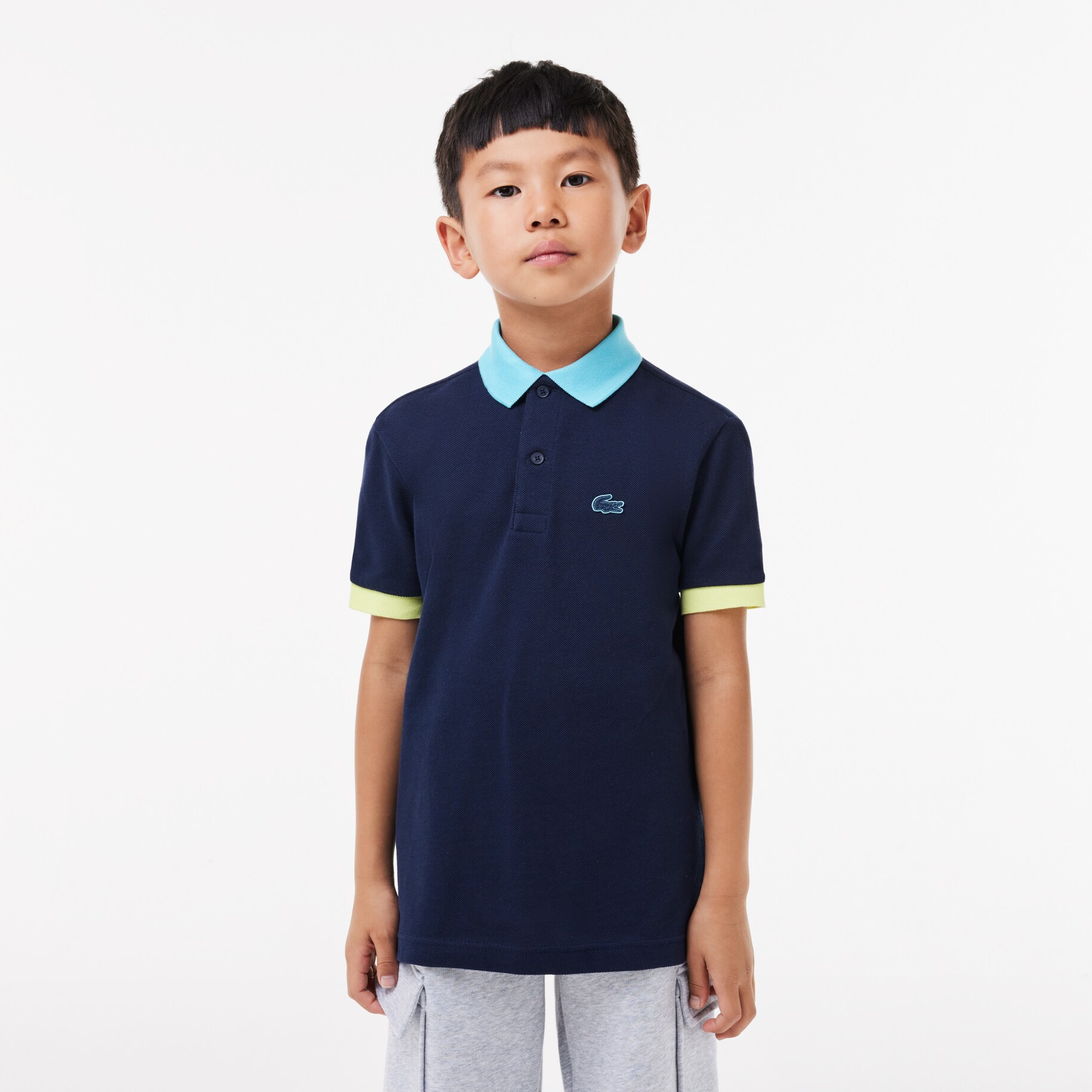 Colourblock Cotton Piqué Polo Shirt image number 0