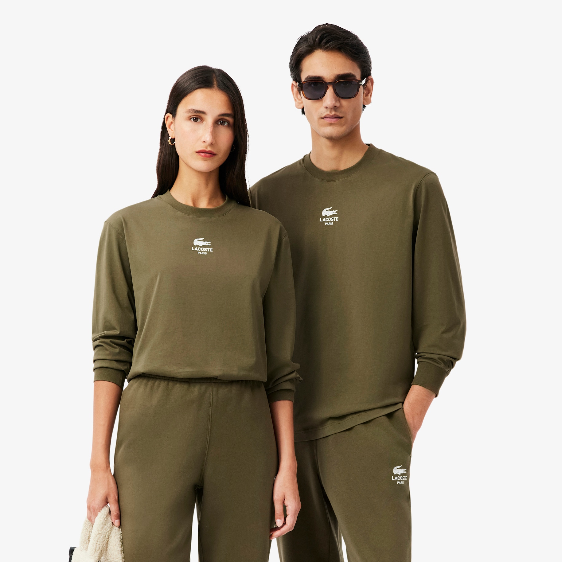 Long Sleeved Lacoste Print T-shirt image number 0