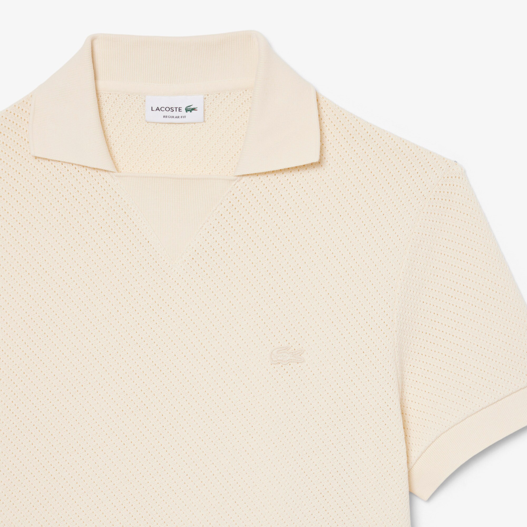 Regular Fit Lacy Cotton Polo Shirt image number 4