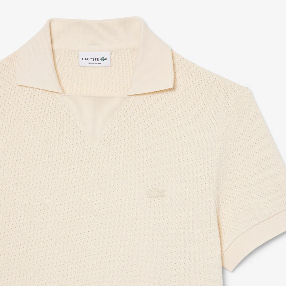 Regular Fit Lacy Cotton Polo Shirt image number 4