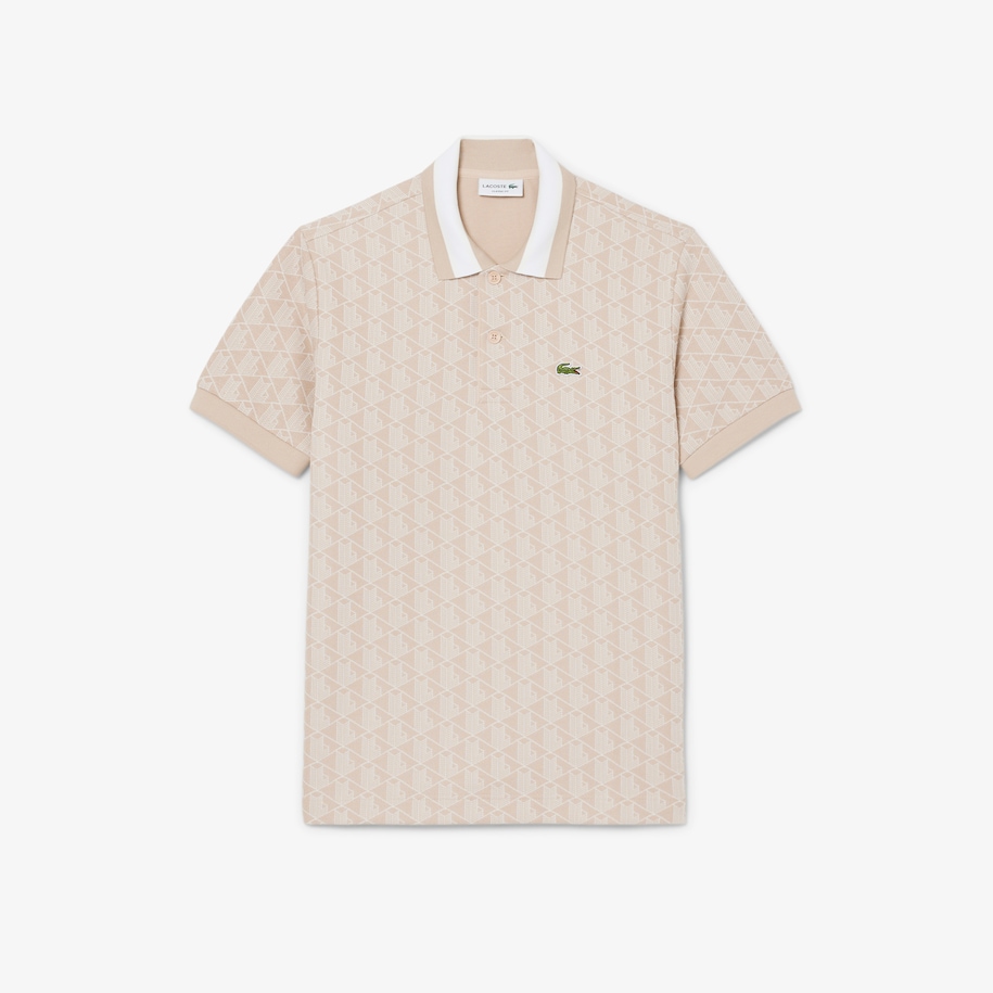 Classic Fit Monogram Jacquard Polo Shirt image number 3