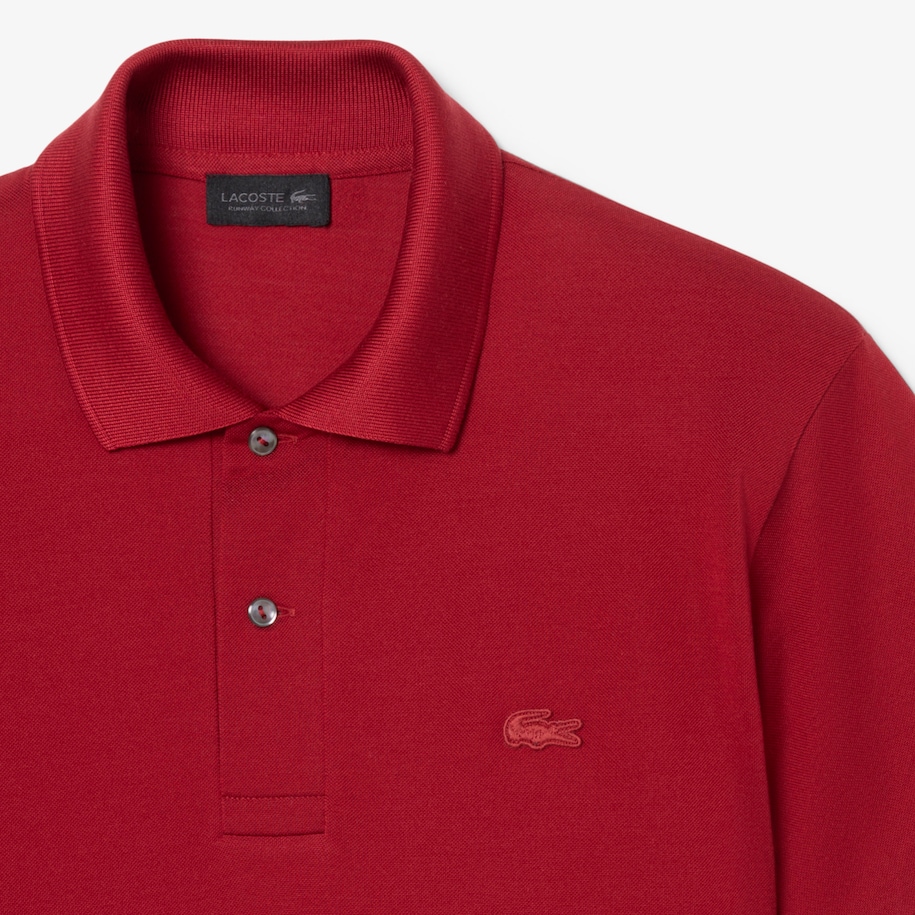 Runway Classic Fit Silk Piqu&eacute; Polo Shirt image number 5