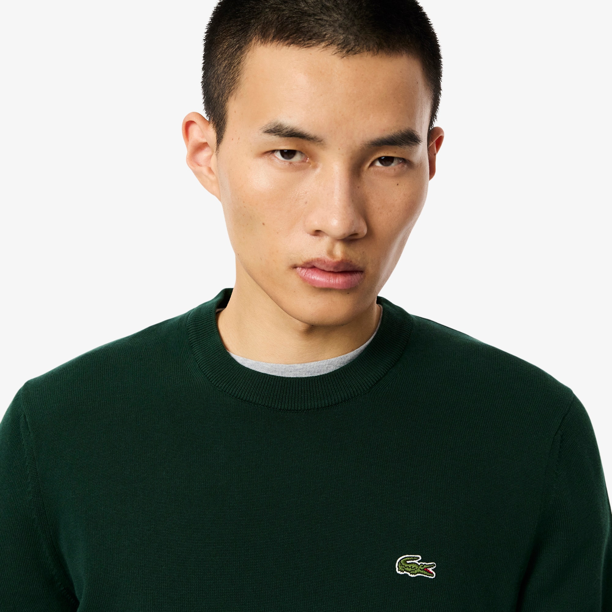 Crew Neck Cotton Sweater image number 1