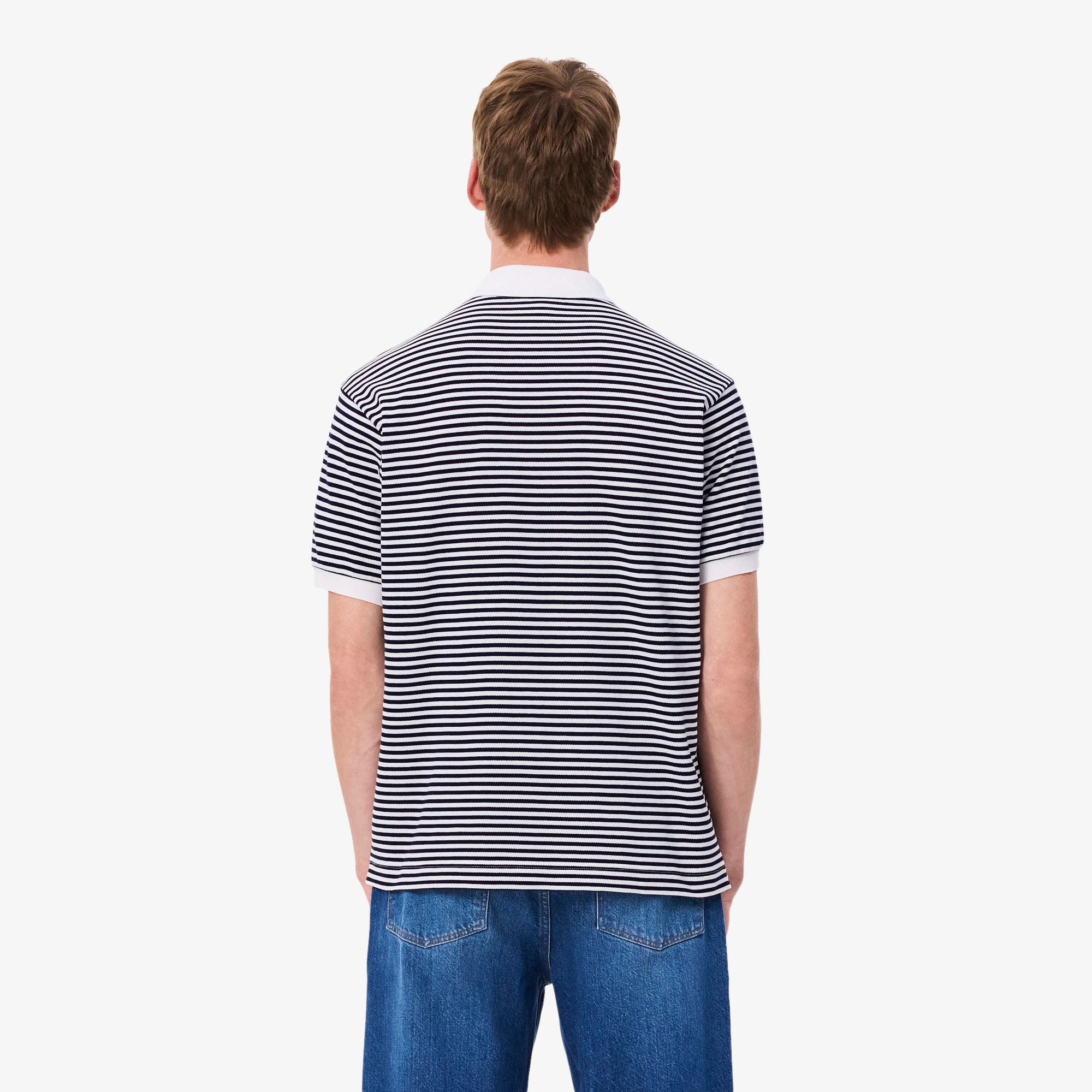 Classic Fit L.12.12 Striped Petit Piqu&eacute; Polo Shirt image number 2