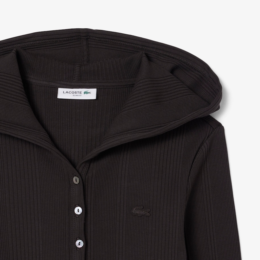 Long Sleeved Slim Fit Cotton T-shirt image number 4