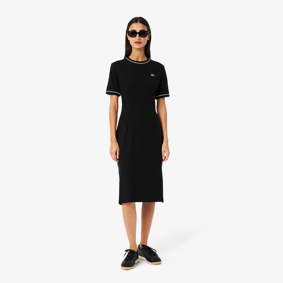 Trim Accent Jersey T-shirt Dress image number 0