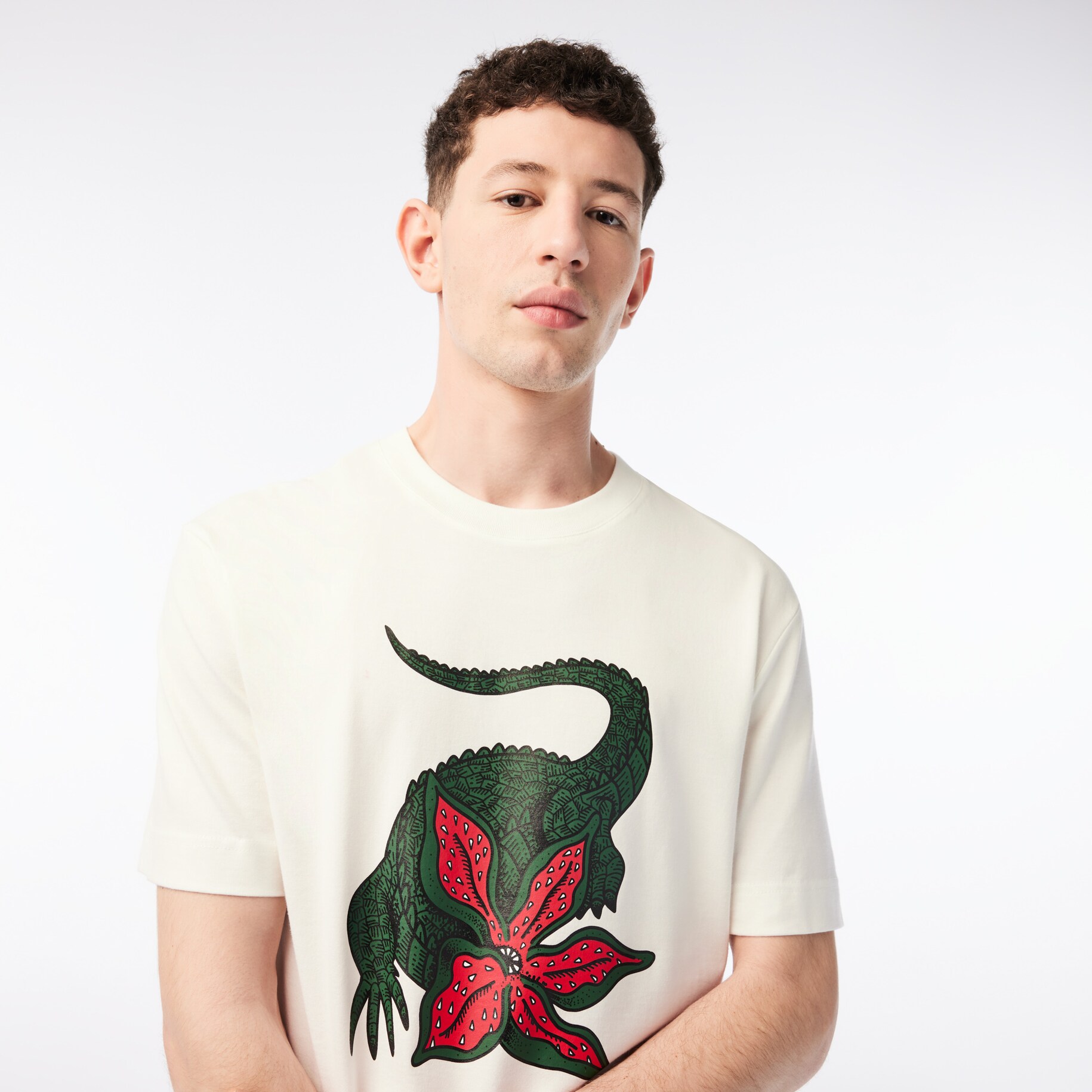 Men’s Lacoste x Netflix Organic Cotton T-shirt image number 1