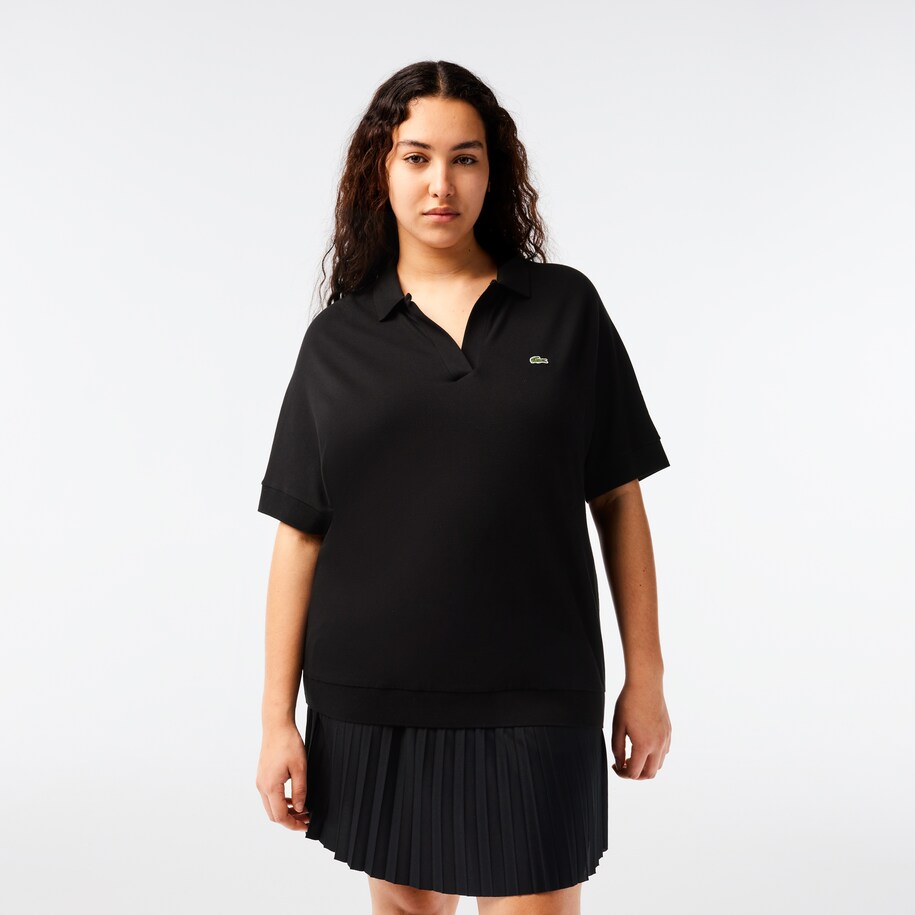Women's Lacoste Flowy Piqu&eacute; Polo Shirt image number 7