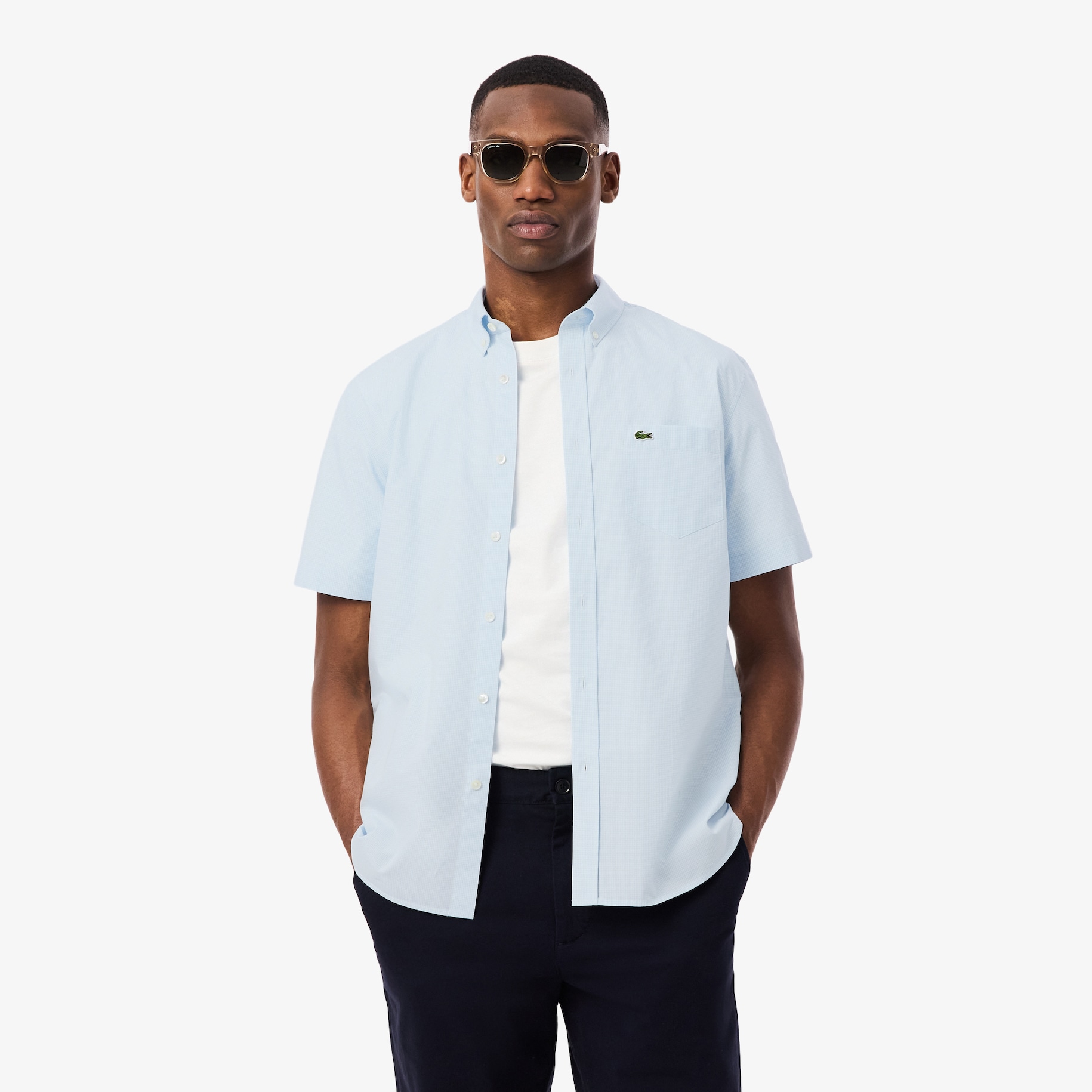 Regular Fit Short Sleeved Gingham Shirt image number 0