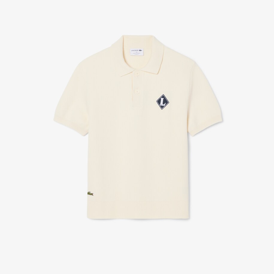 French Made Badge Accent Polo Collar Sweater image number 3