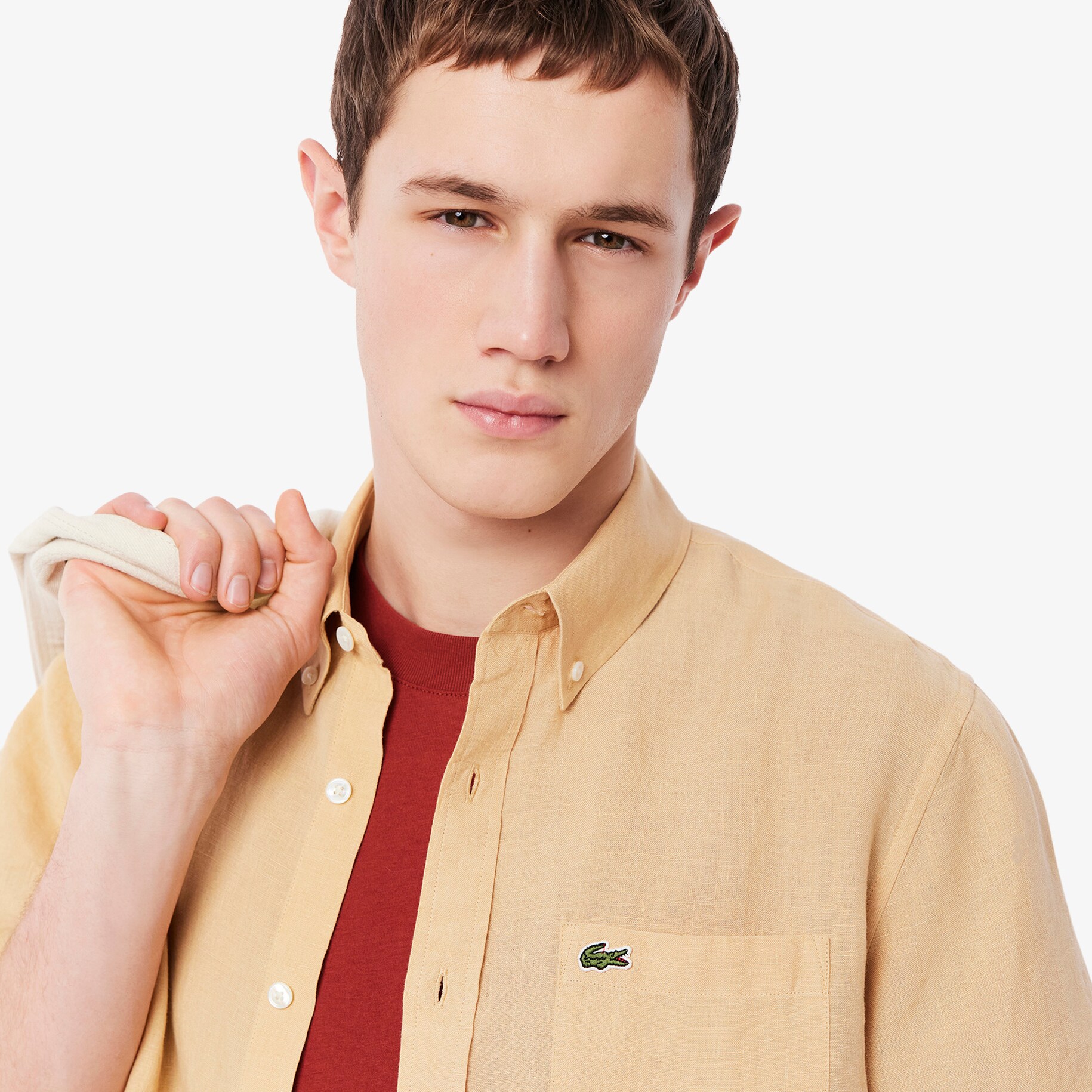 Short Sleeved Linen Shirt image number 1