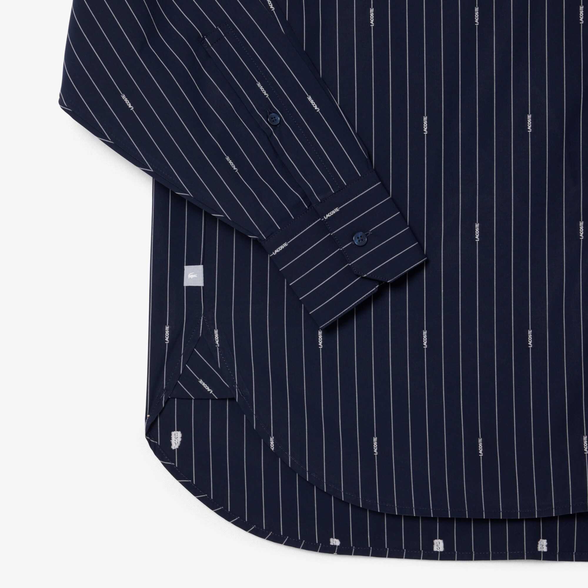 Oversized Striped Jacquard Shirt image number 5