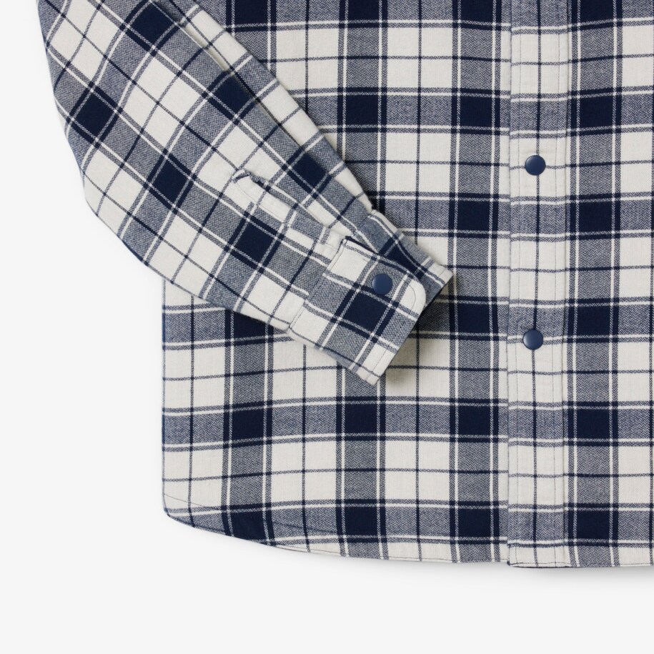 Oversized Plaid Flannel Overshirt image number 5