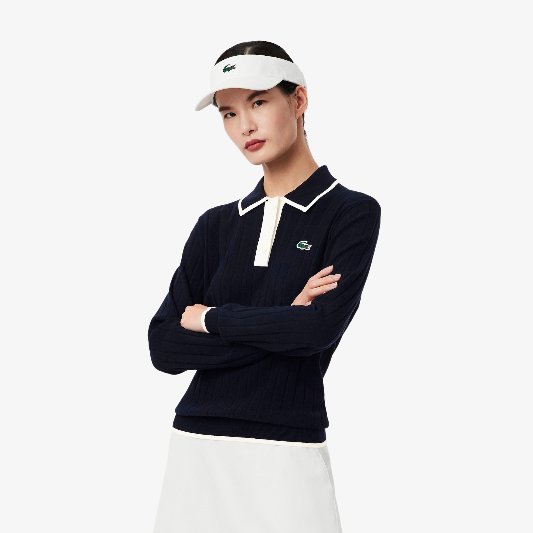 Polo Collar Stretch Golf Sweater image number 0